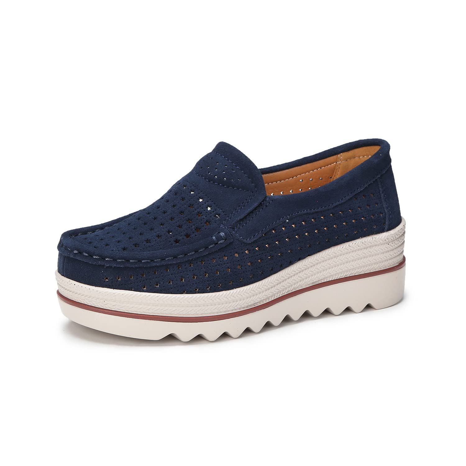 Ruiatoo Women's Slip-On Loafers - Comfortable Thick Soft Platform Shoes for Business Casual & Walking | Office, Travel & Everyday Wear
