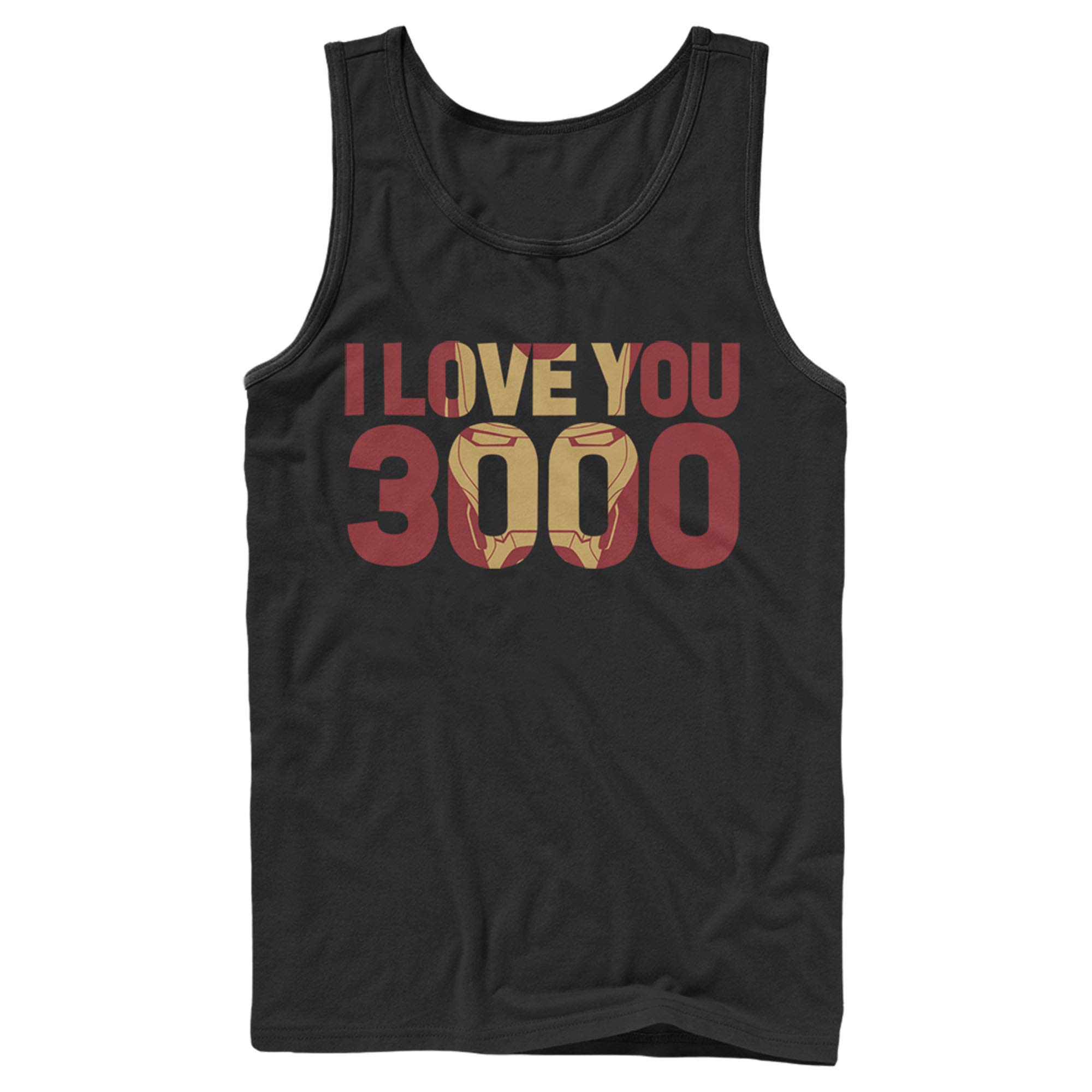 Marvel Iron Man Forever Love 3000 Graphic Tank Top for Men - Cool Superhero Casual Tee for Summer, Gym, and Comic Con Events