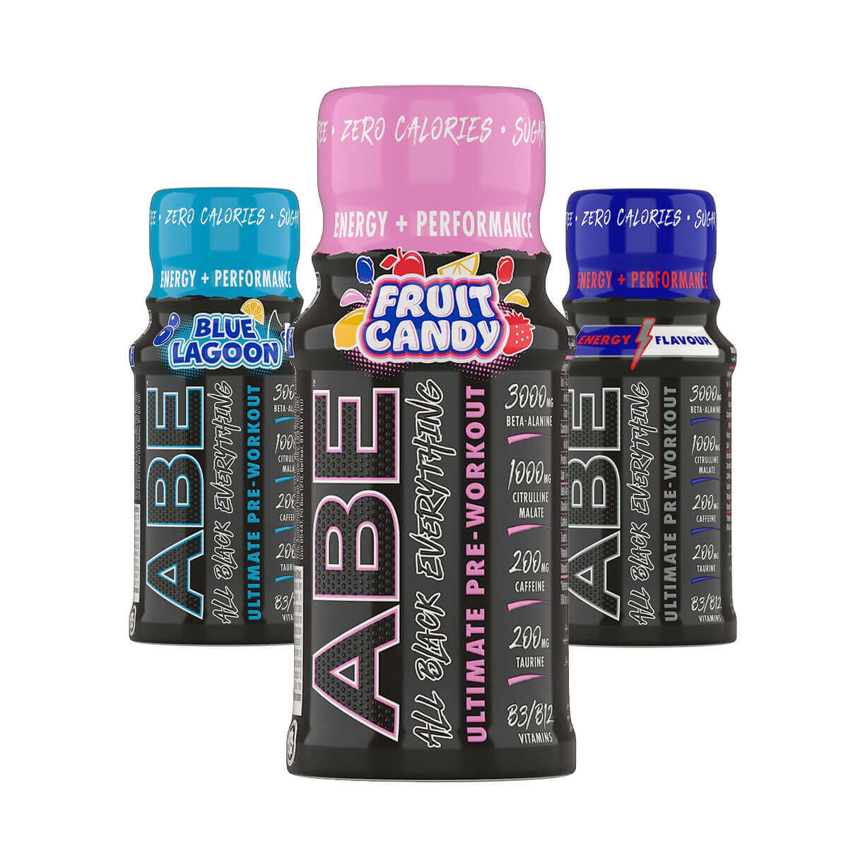 Applied Nutrition ABE Shot Energy Drink - 12x60ml Bottles for Workout, Gym & Focus | Pre-Workout Boost & Mental Clarity