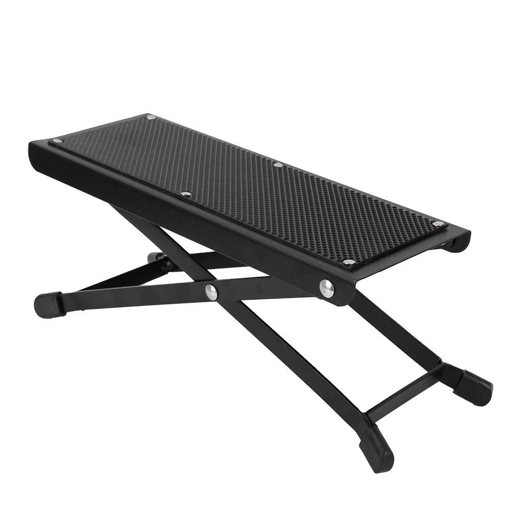 Bnineteenteam Adjustable Metal Guitar Footrest - Anti-Skid Folding Pedal for Acoustic Guitar | Perfect for Stage Performances & Home Practice