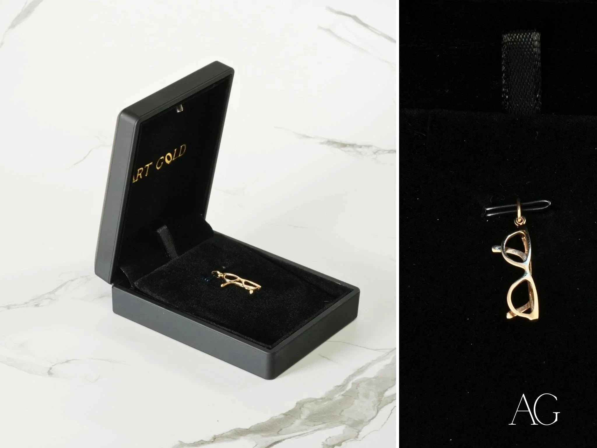 Golden Vision Glasses Pendant Necklace - Elegant Eyeglass Chain for Women & Men - Perfect for Reading, Fashion Accessories, and Everyday Use