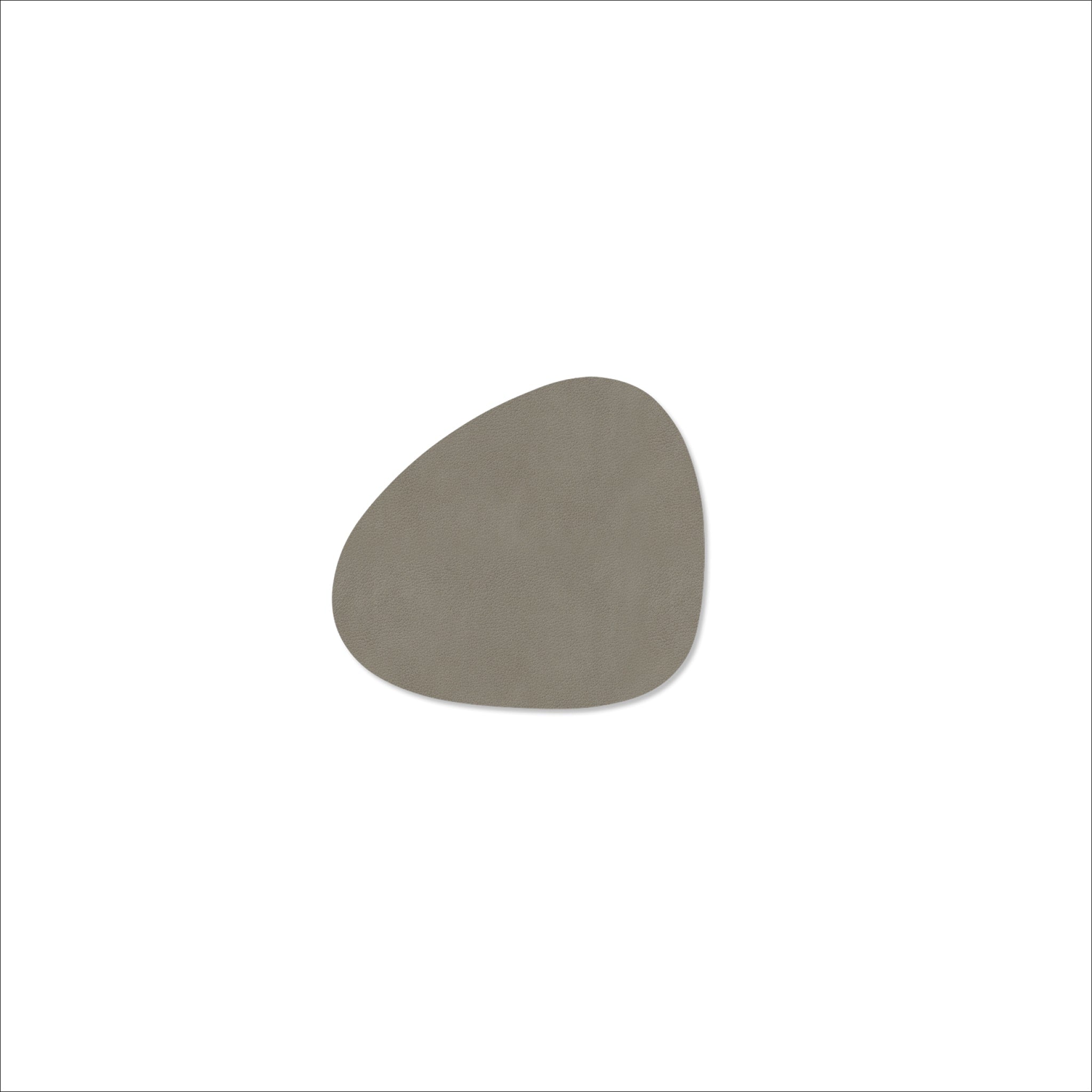 LIND DNA Nupo Curve Coaster Set of 4 - Non-Slip, Durable Flint Grey Drink Coasters for Coffee Table, Bar, Dining & Office Use