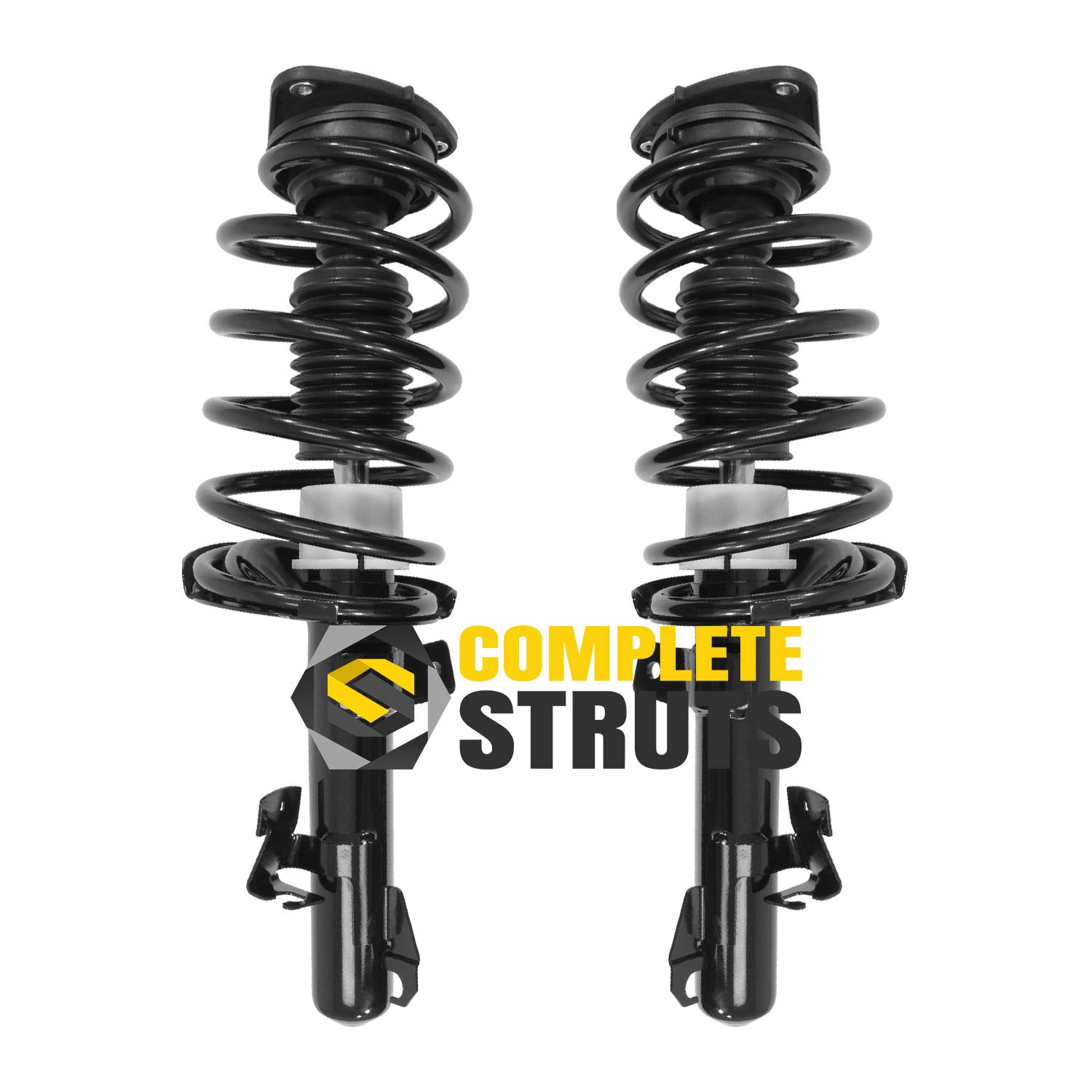 Complete Struts - Front Quick Complete Strut Assemblies with Coil Springs Replacement for 2012-2014 Mazda 5 - Set of 2 - Smooth Ride & Improved Handling for City Driving & Highway Commutes