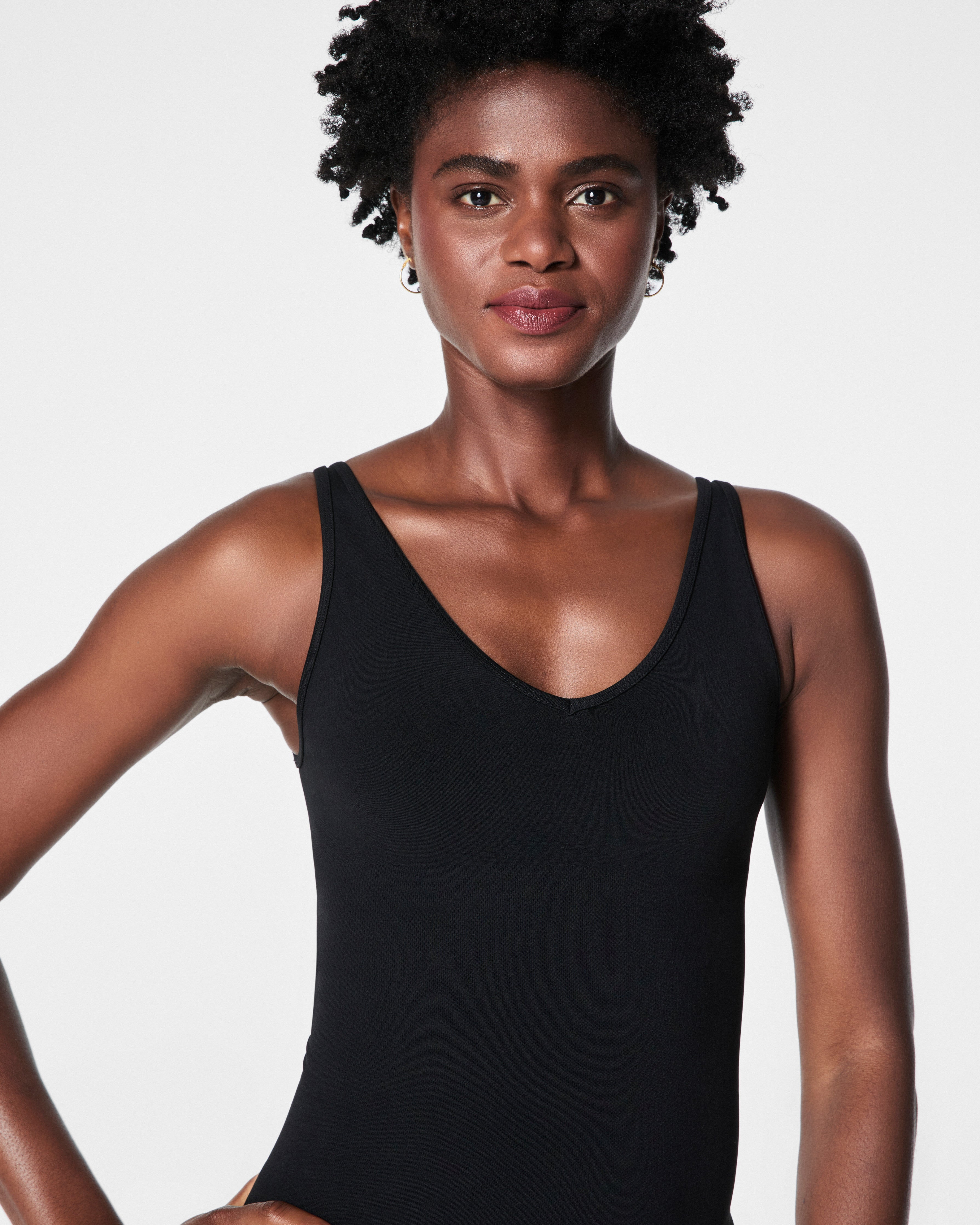 SPANX Sculpt™ Seamless Power Tank Top for Women - Shapewear T-Shirt with Built-in Bra for Smoothing & Slimming - Perfect for Work, Gym & Everyday Wear