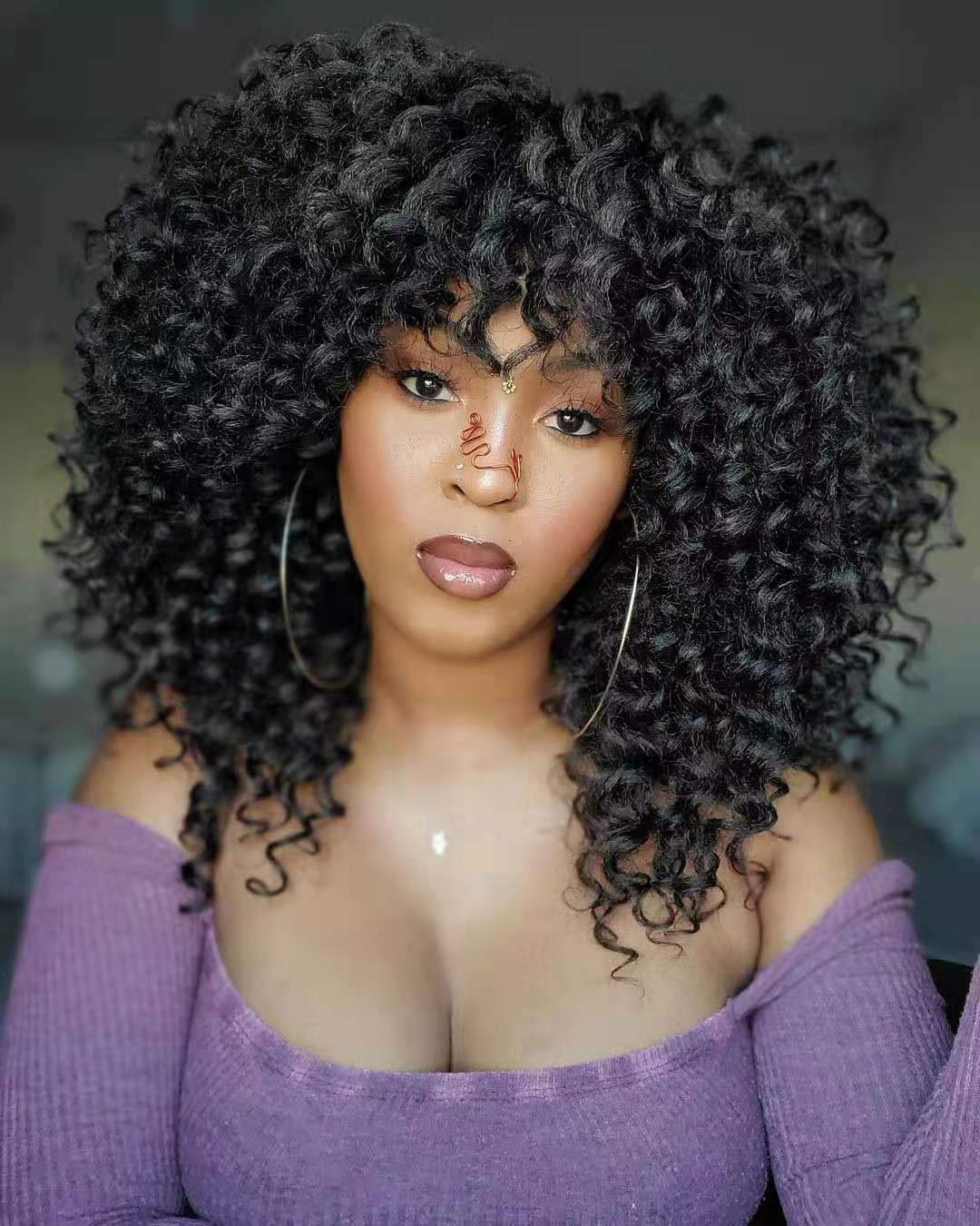 Jerry Curly Bob Wigs for Black Women - 14