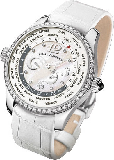 Luxury Girard Perregaux WW.TC Women's Watch - Stainless Steel Case with Diamond Accents | Elegant Dress Watch for Business, Parties & Special Occasions