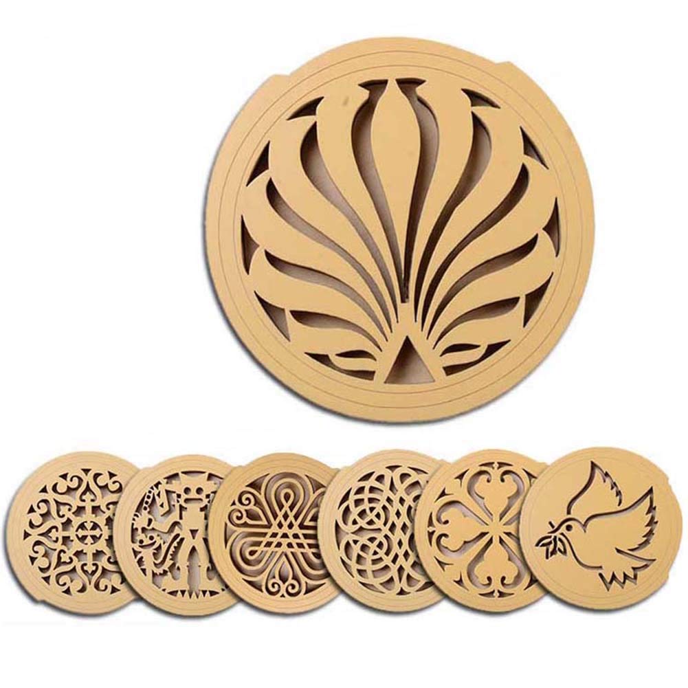 TwoS Guitar Sound Hole Covers - Anti-Feedback & Mute Device for Acoustic Guitars | Wooden Guitar Accessories for Live Performance & Recording