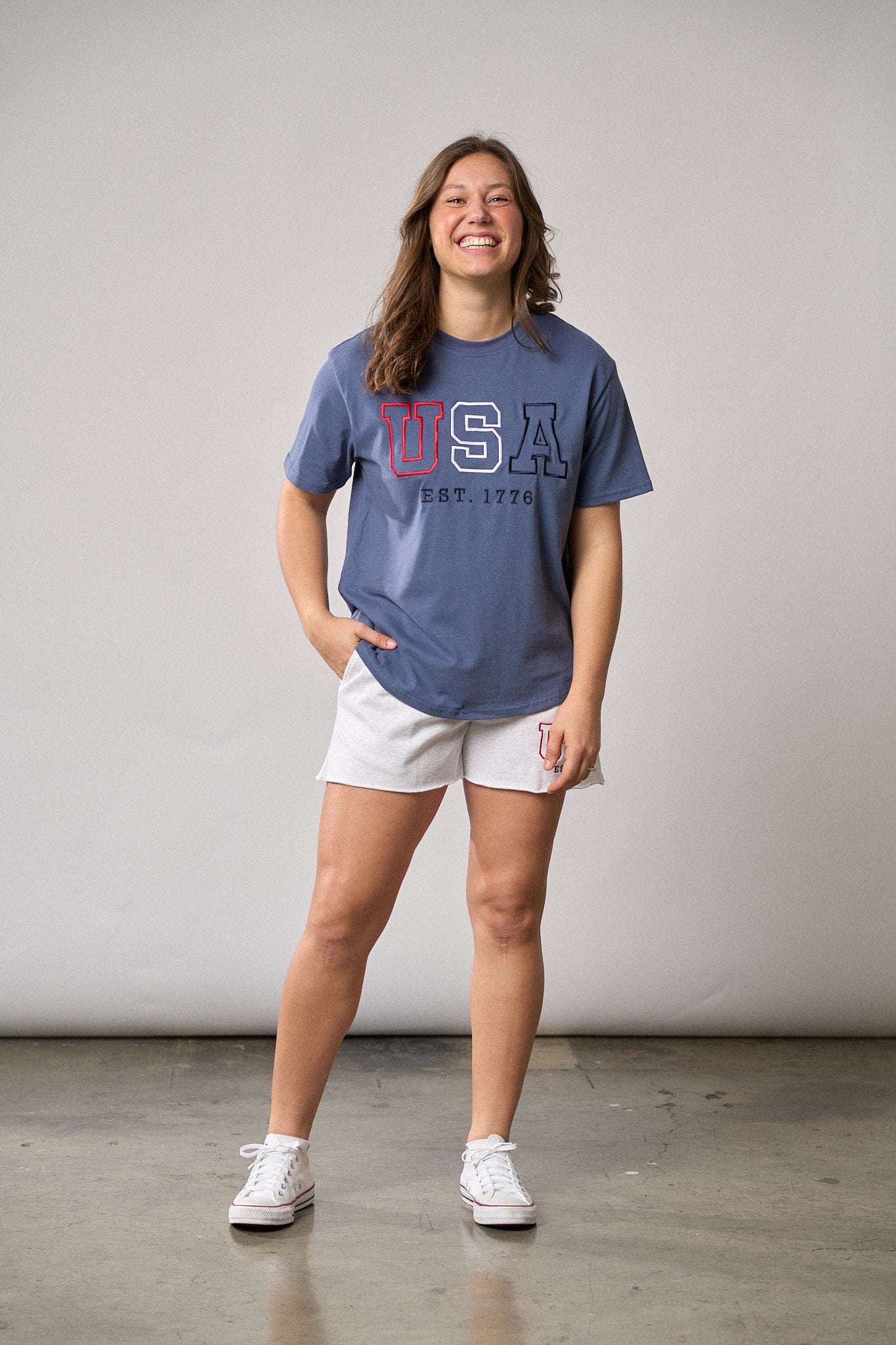 Premium USA-Made Adult T-Shirt in Navy Blue - Comfortable Cotton Tee for Casual Wear, Workout & Everyday Use