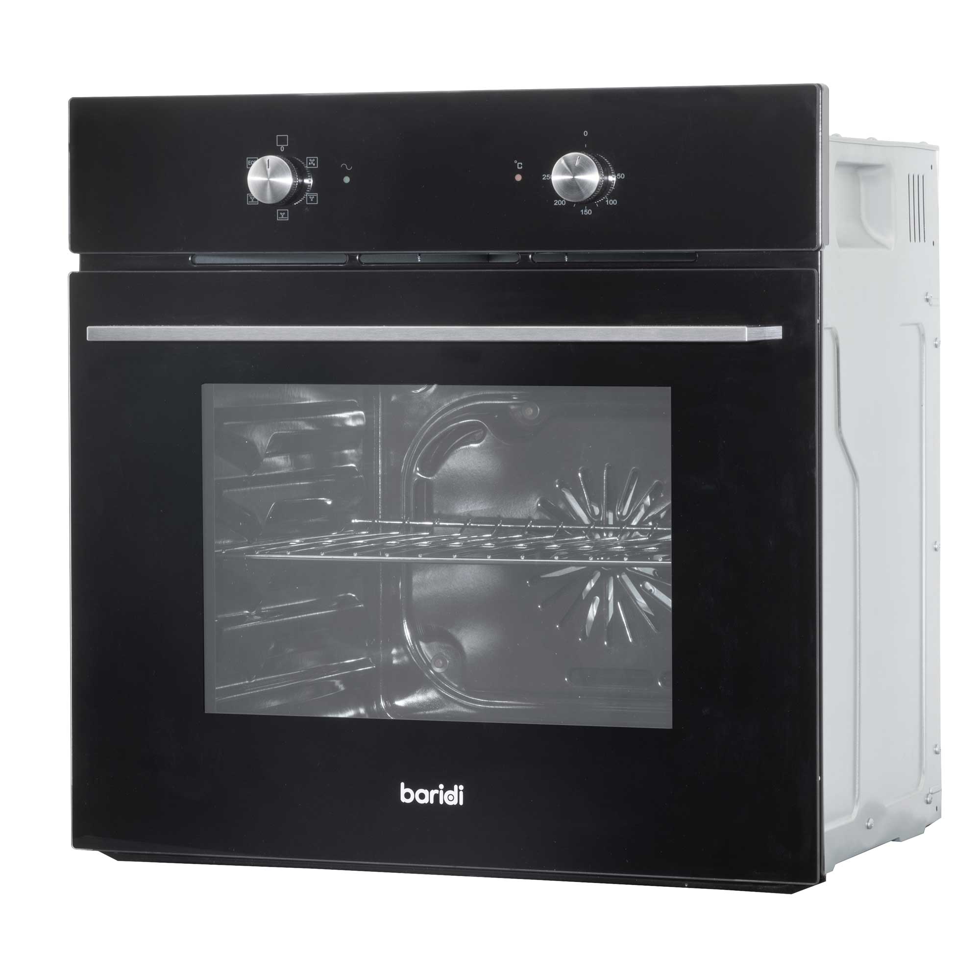 Baridi 4-Zone Ceramic Hob with 5-Function Fan Assisted Oven & Angled Cooker Hood Bundle - DH186 | Perfect for Modern Kitchens, Baking, Roasting & Family Cooking