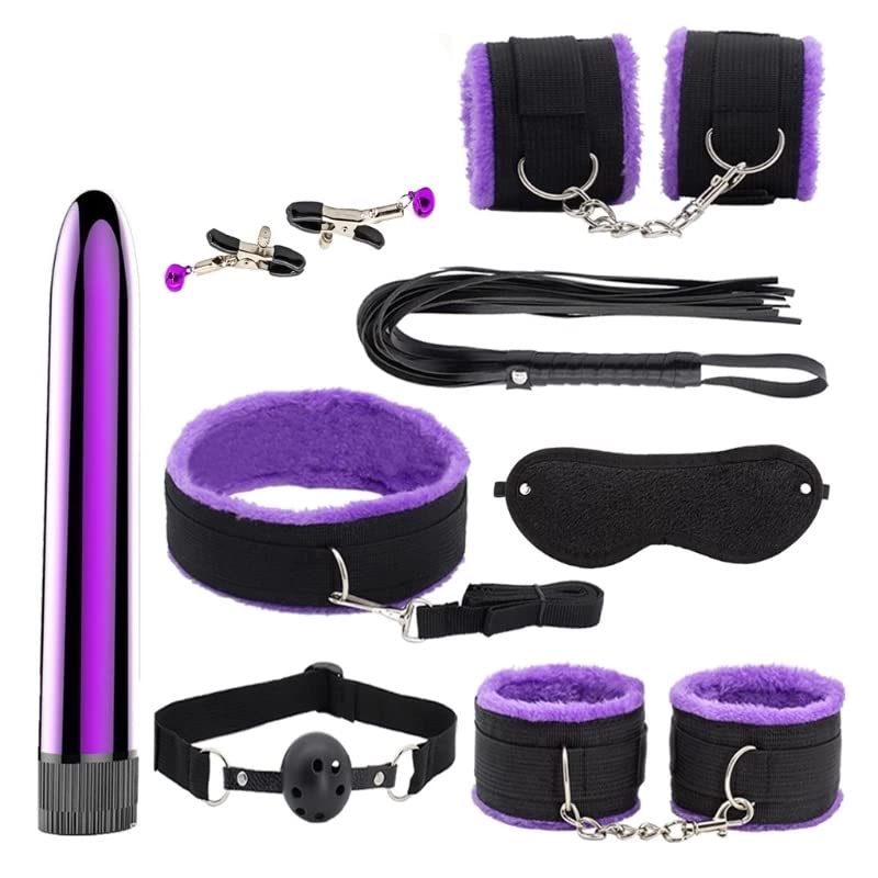 RiaKona Fashionable Sexy Bondage Straps Bed Restraints - BDSM Accessories for Couples, Spice Up Your Bedroom Play & Role-Playing Scenes