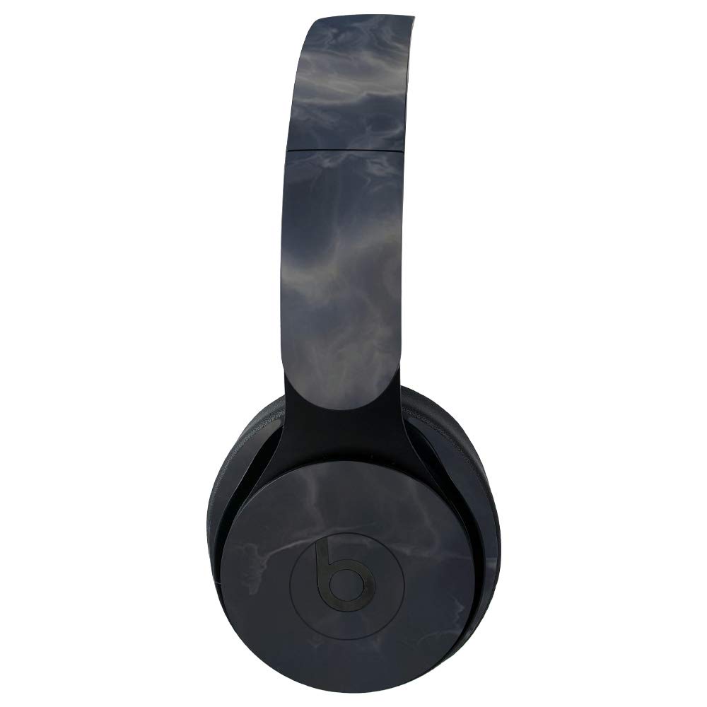 MightySkins Protective Vinyl Skin Wrap for Beats Solo Pro Wireless Headphones - Stormy Marble Design | Durable, Scratch-Resistant Decal Cover | Easy to Apply & Remove | Made in USA | Perfect for Gym, Travel & Daily Use