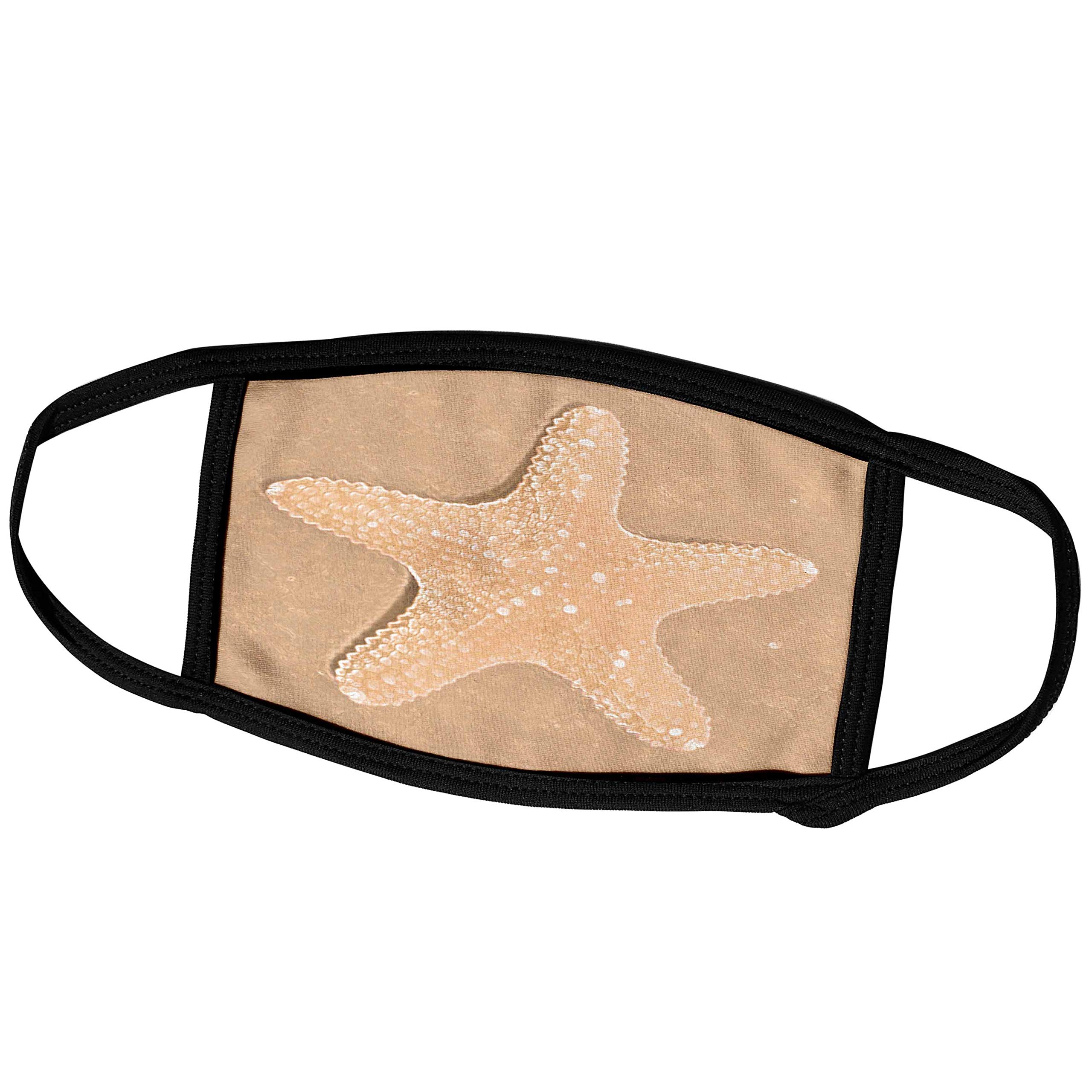 3D Printed Peach Starfish Face Mask - Patricia Sanders Creations (fm_27955_1) - Comfortable & Stylish for Beach Outings, Pool Parties & Summer Vacations