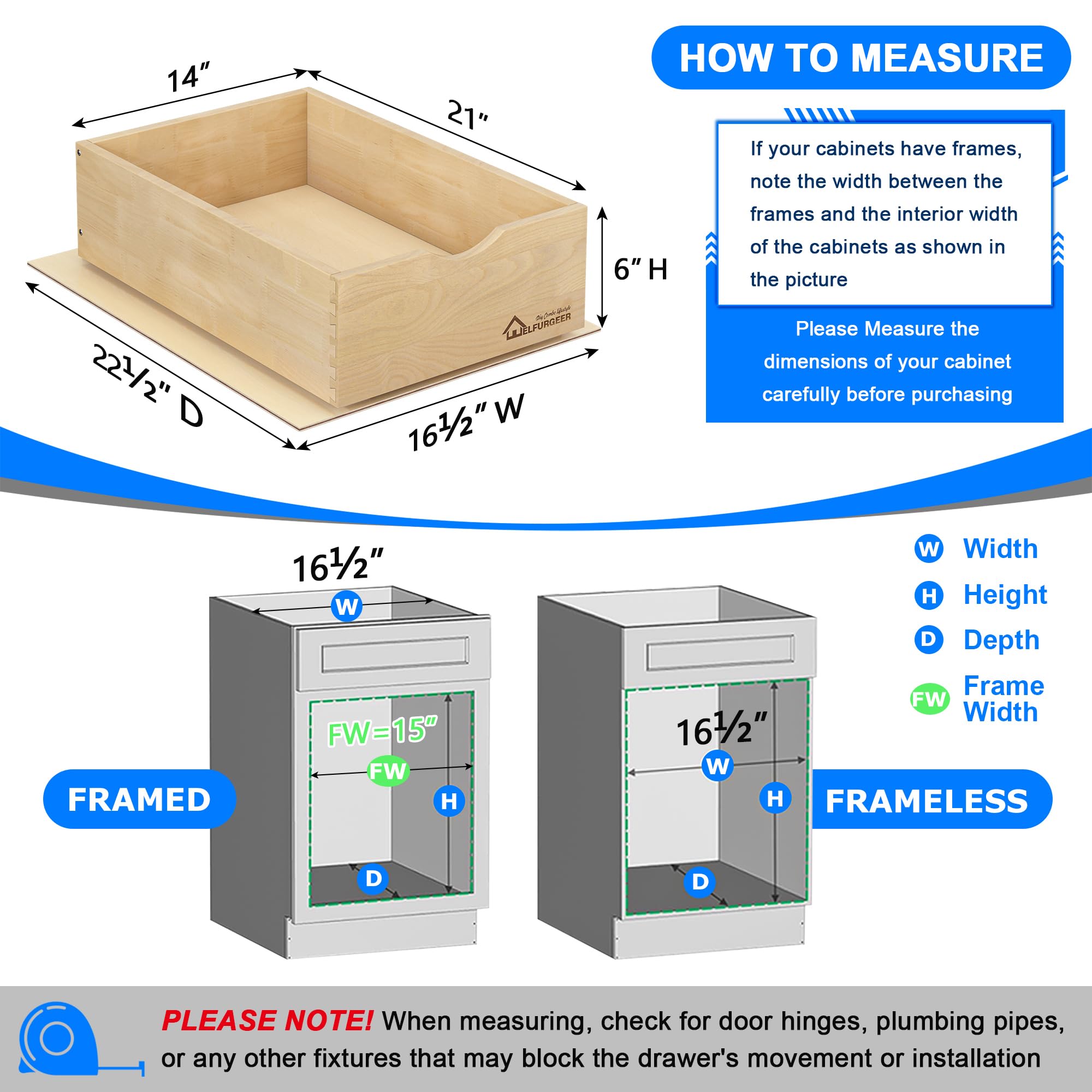 Soft Close Pull Out Drawers for Kitchen Cabinets - 14