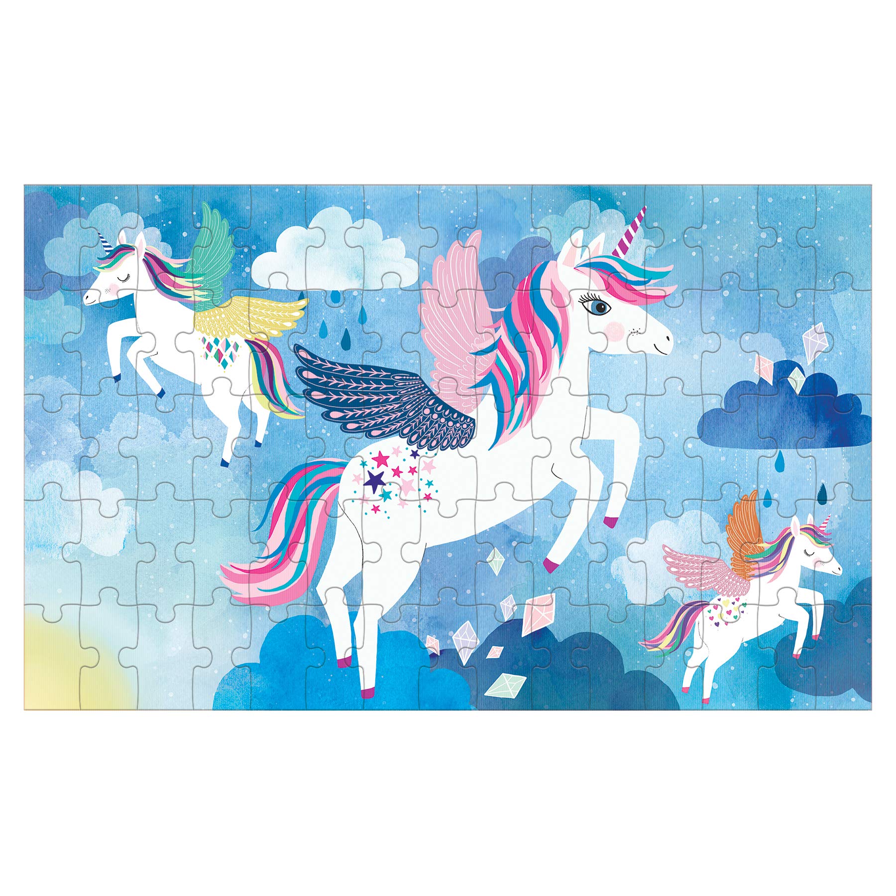 **Mudpuppy Unicorn Magic 75-Piece Lenticular Puzzle for Kids – Transforming Jigsaw Puzzle (17.75