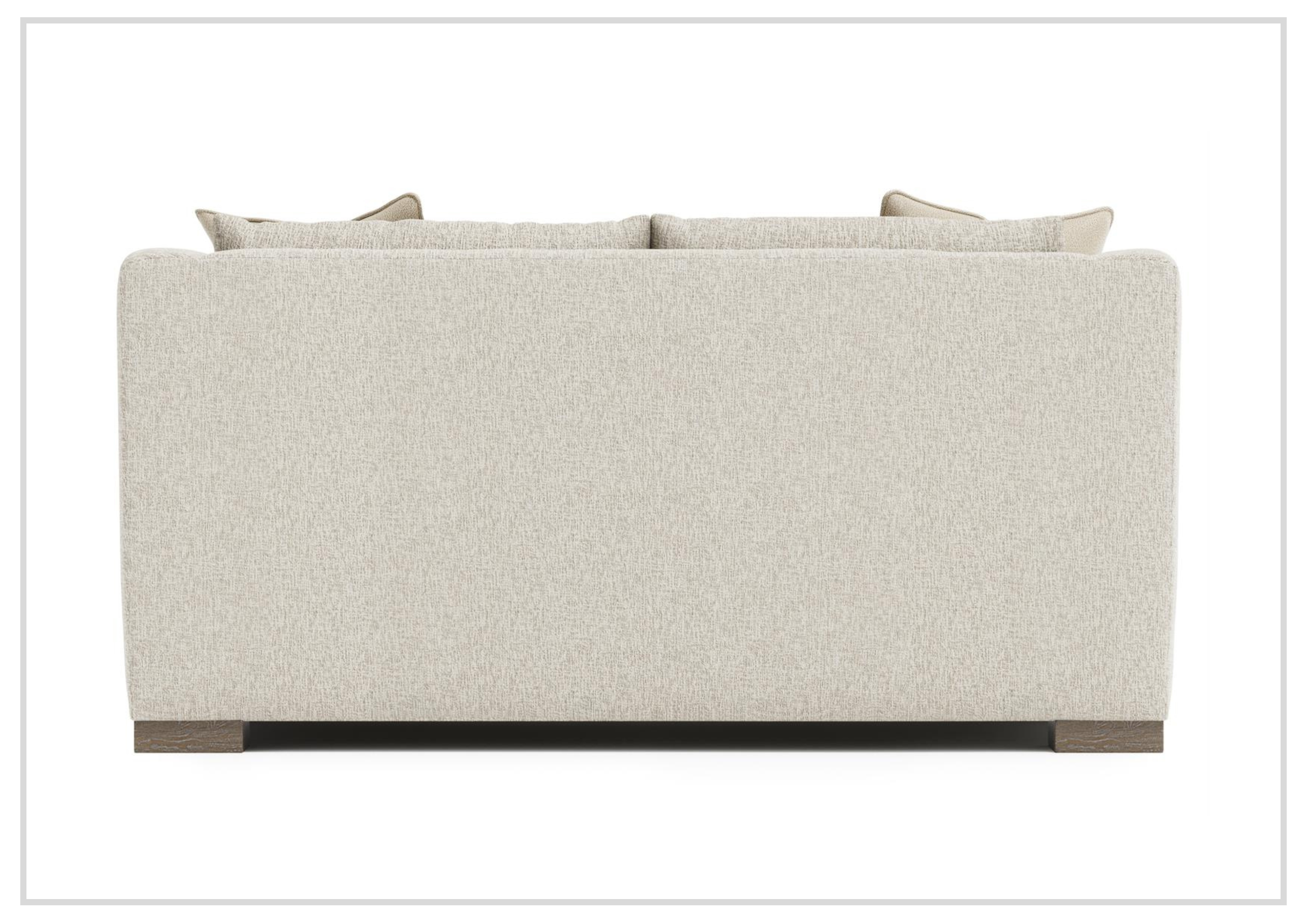 Bernhardt Gabi Fabric Loveseat with Feather Down Cushions - Comfortable Small Sofa for Living Room, Apartment & Cozy Spaces