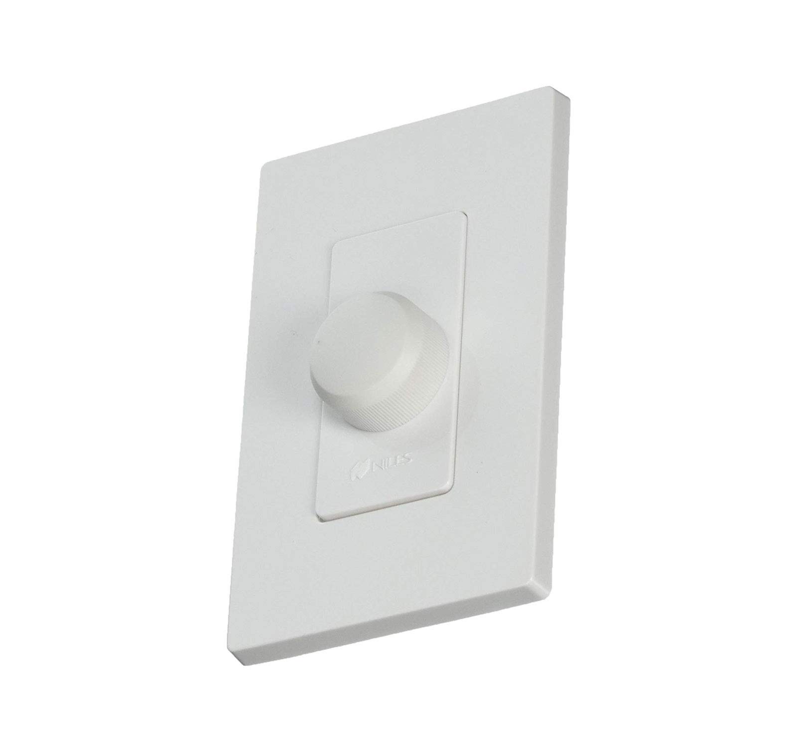 Niles VCS100K 2-Pack In-Wall Volume Control Switches with Toggle & Rotary Actuator - Manual Operation, White - Perfect for Home Theater & Multi-Room Audio Systems