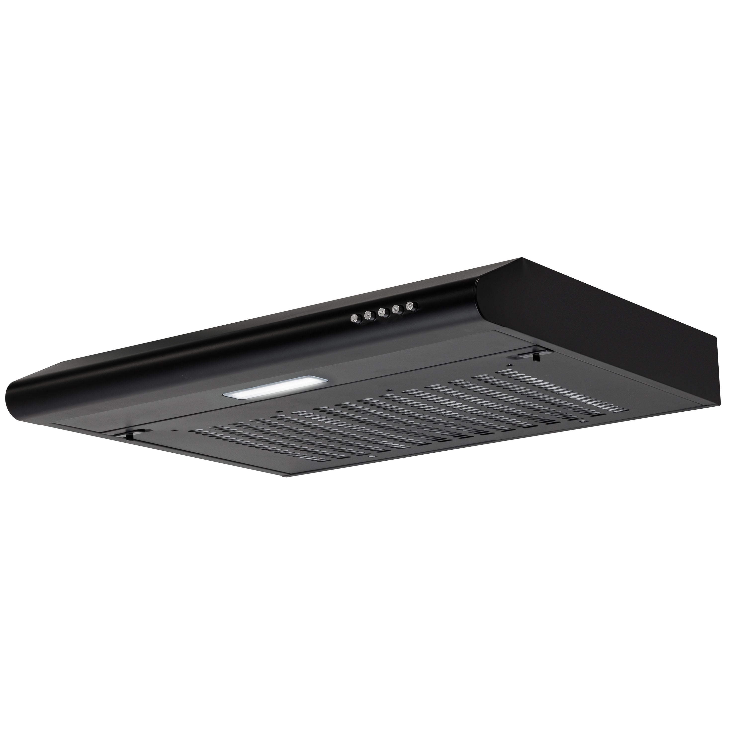 Baridi 60cm Under Cabinet Range Hood - Black Kitchen Extractor Fan with Powerful Ventilation - Perfect for Small Kitchens, Apartments & Cooking Spaces (Model DH107)