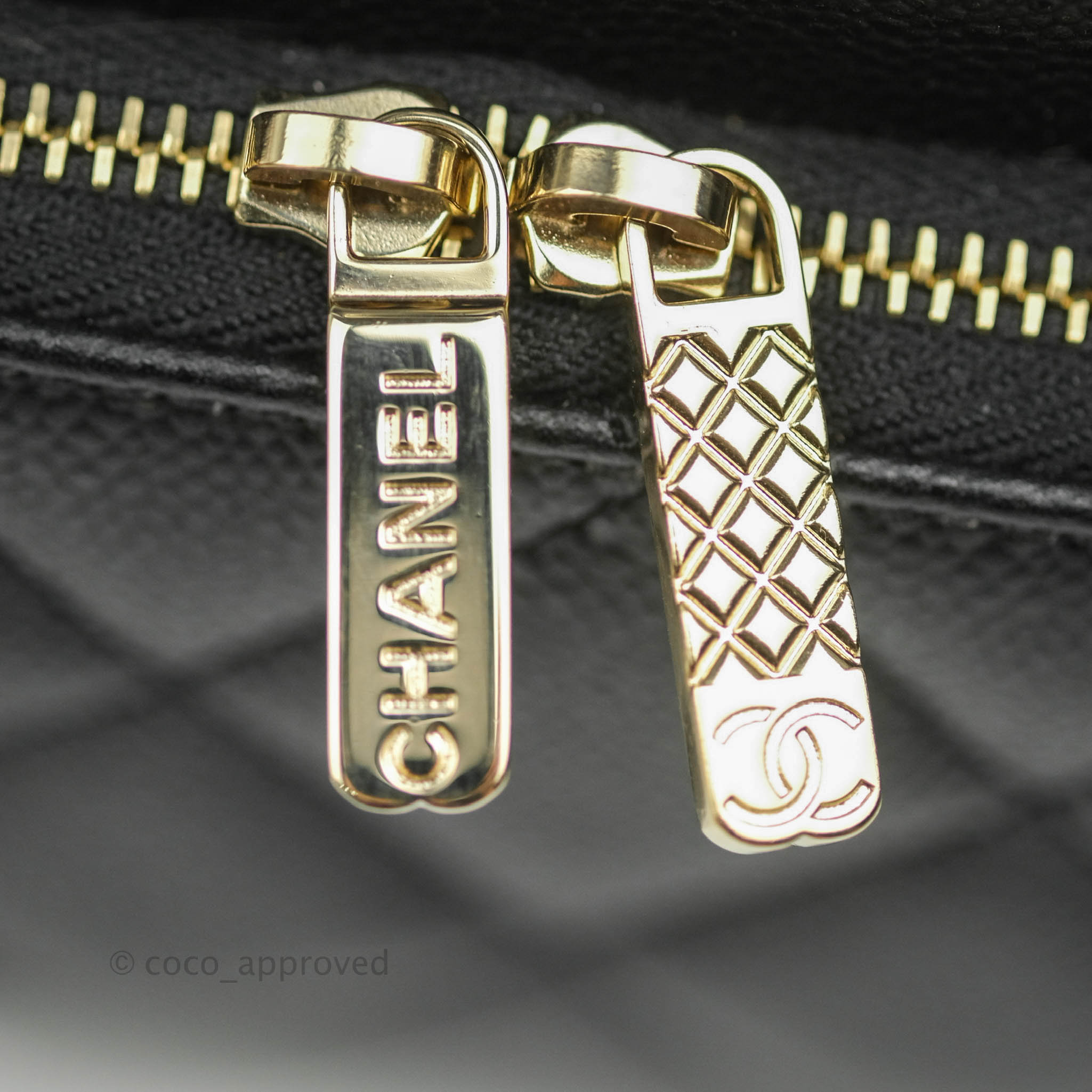 Chanel Business Affinity Drawstring Bucket Bag in Black Caviar Leather with Gold Hardware - Perfect for Work, Travel & Everyday Luxury