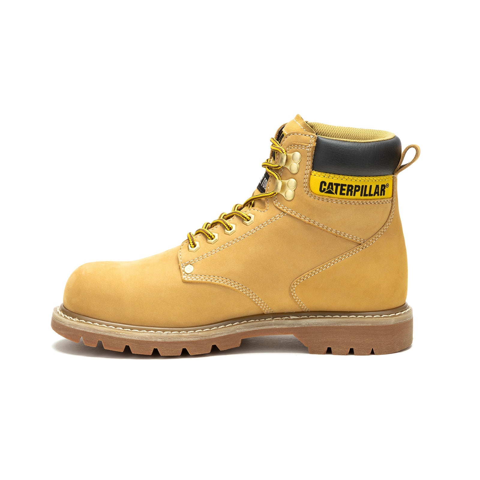 Men's Honey Brown Steel Toe Waterproof Work Boots - OSHA Compliant Safety Shoes for Construction, Warehouse & Outdoor Jobs