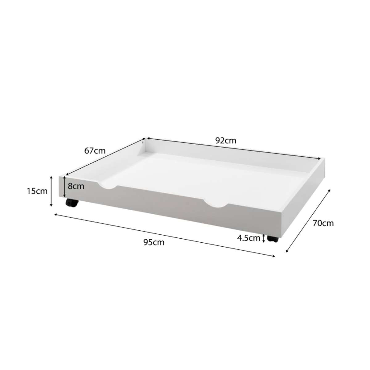Mocka Under Cot Storage Organizer - Space-Saving Baby Nursery Storage Solution for Diapers, Toys & Blankets - Perfect for Small Bedrooms & Daycare Centers