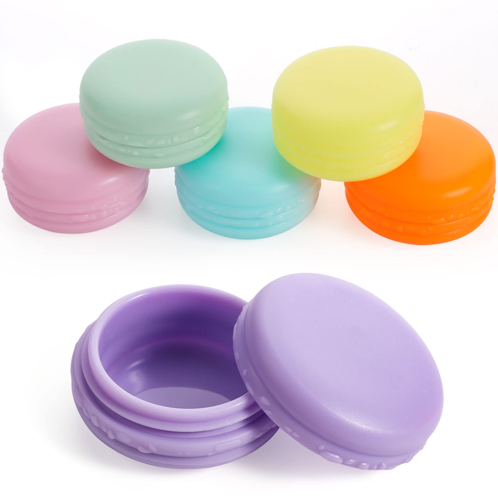 6 Pack 10ml Travel Bottles with Lids - Leak Proof Cosmetic Containers for Creams, Powders & Toiletries | Portable Sample Jars for Face Creams & Skincare | Perfect for Travel, Gym & Daily Use