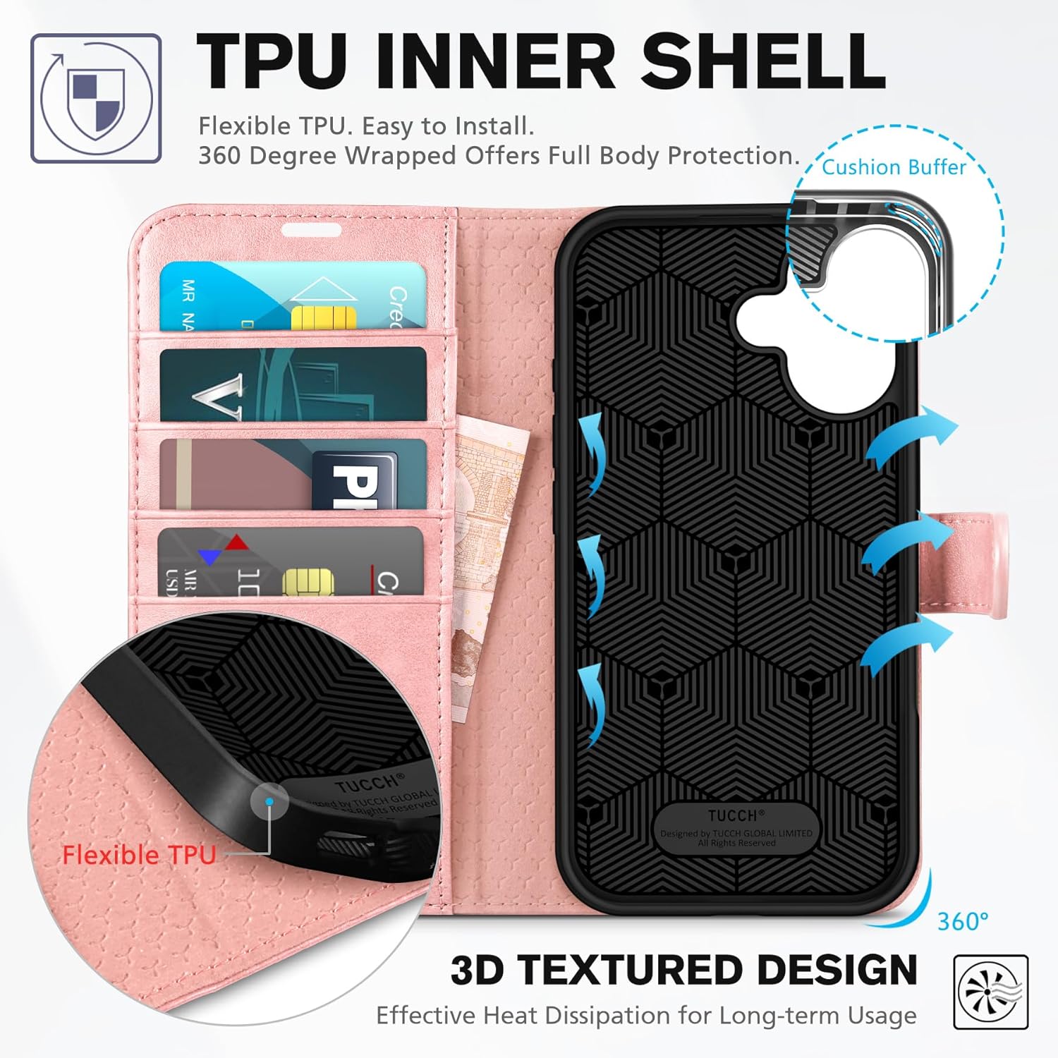Premium iPhone 16 Leather Case with Magnetic Closure - Slim Protective Flip Cover (Black) | Perfect for Business Professionals & Daily Commuters