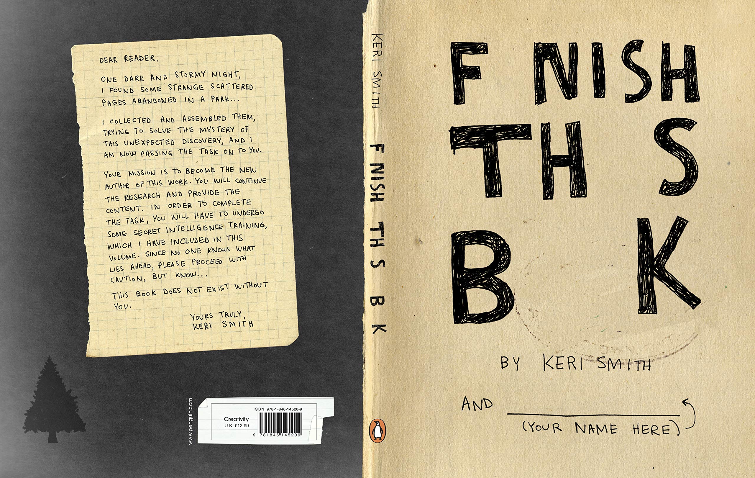 Finish This Book - Creative Writing Journal & Guided Notebook for Authors, Poets & Storytellers - Perfect for Writers Block, Brainstorming & Inspiration