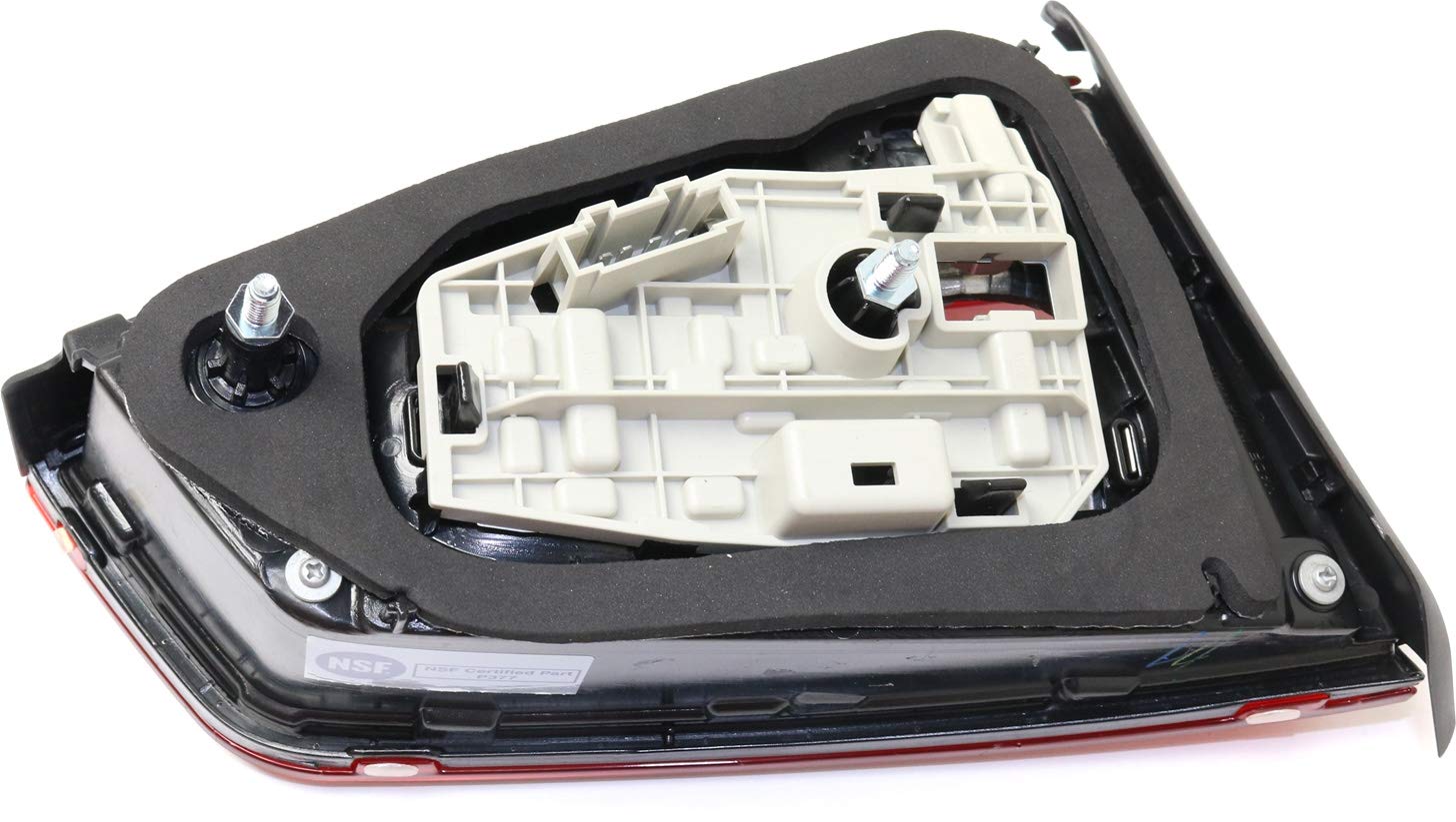 Go-Parts - 2015 Volkswagen Jetta Hybrid Right Passenger Side Inner Halogen Tail Light Assembly Replacement - Perfect for Night Driving Safety and Rear Visibility Enhancement