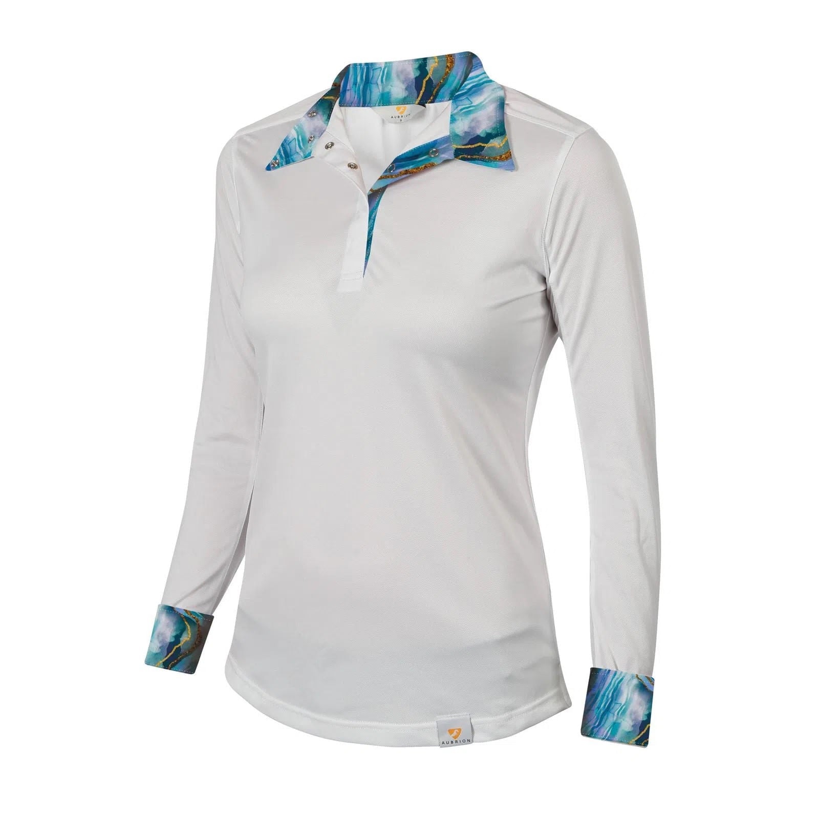 Aubrion Women's Equestrian Style Show Shirt - Elegant Riding Blouse for Horseback Riding, Competition & Equestrian Events