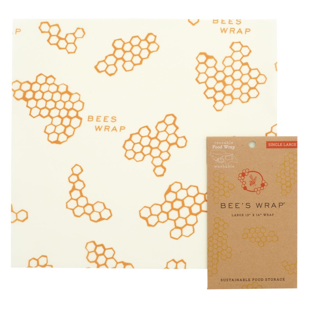 Eco-Friendly Bee's Wrap Reusable Food Storage - Sustainable Beeswax Wraps for Fresh Food Preservation | Perfect for Sandwiches, Fruits, and Leftovers