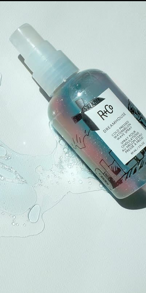 Dreamhouse Cold Pressed Watermelon Wave Spray for Natural Beachy Hair - Hydrating & Defining Sea Salt Spray for Wavy & Curly Hair, Perfect for Summer Beach Days & Boho Styling