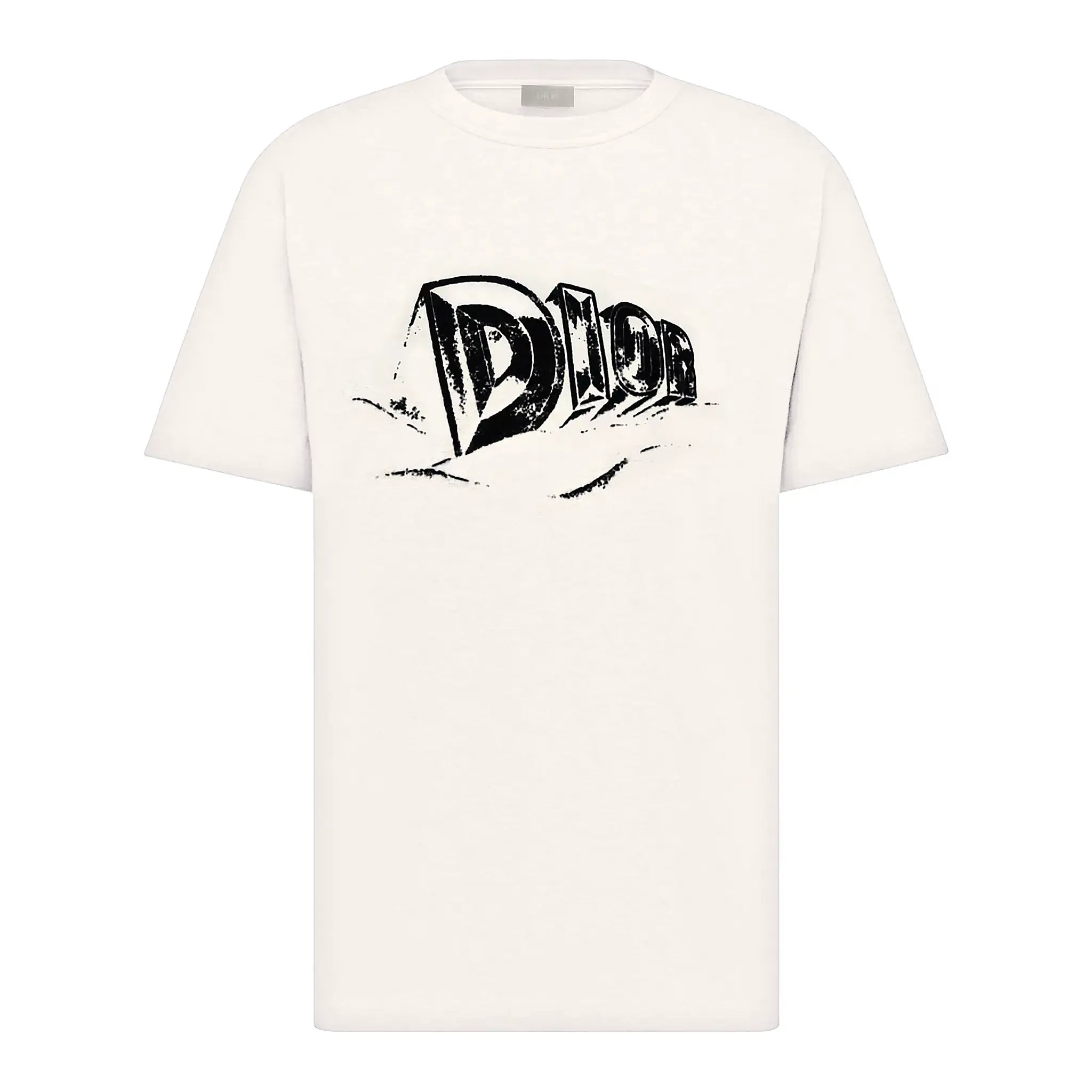 Dior Graffiti White T-Shirt for Men - Stylish Graphic Tee for Casual Wear & Street Fashion | Perfect for Everyday Outfits, Parties & Urban Style