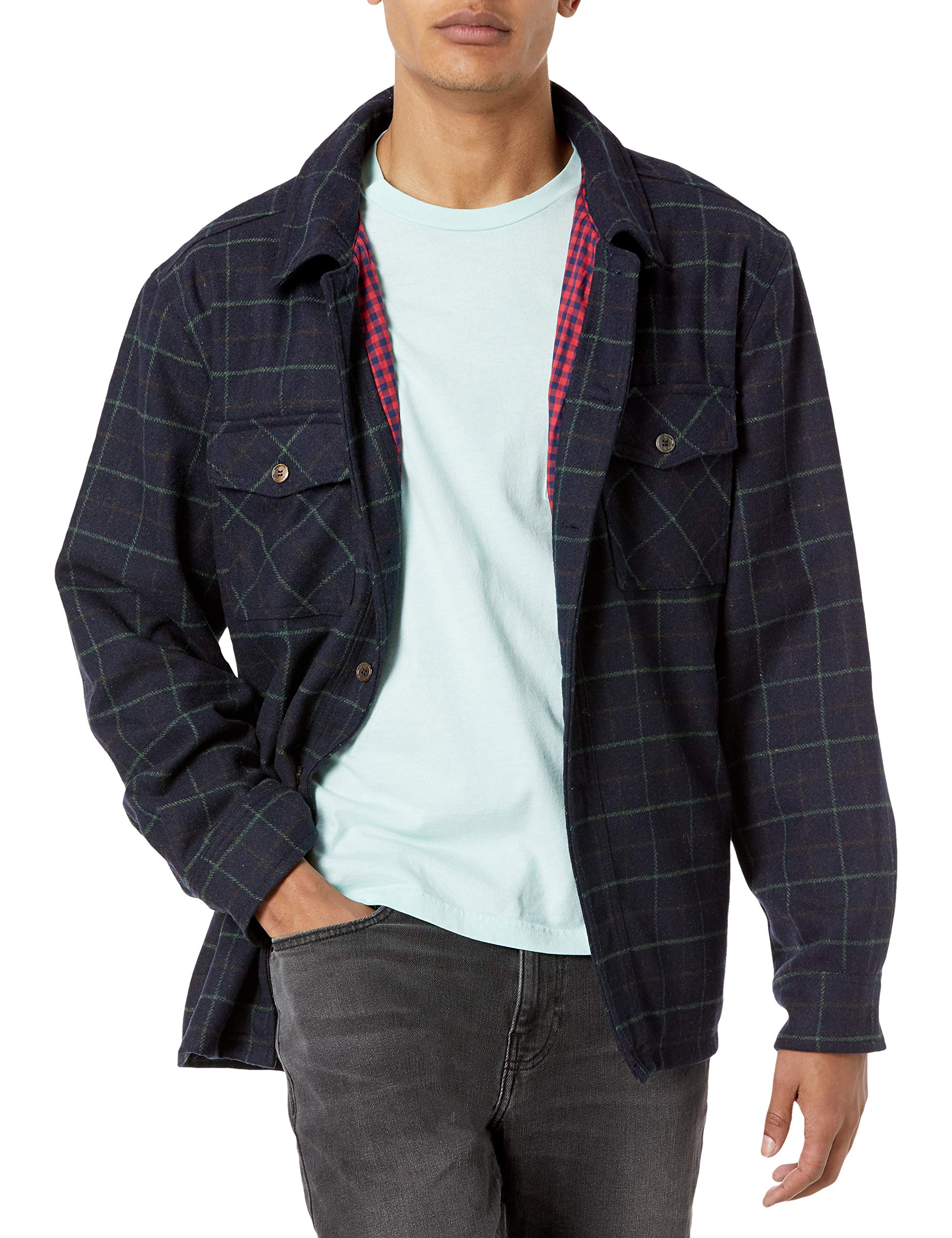BLANKNYC Men's Military Jacket - Stylish Army Green Coat for Casual & Outdoor Wear | Perfect for Fall & Winter Fashion