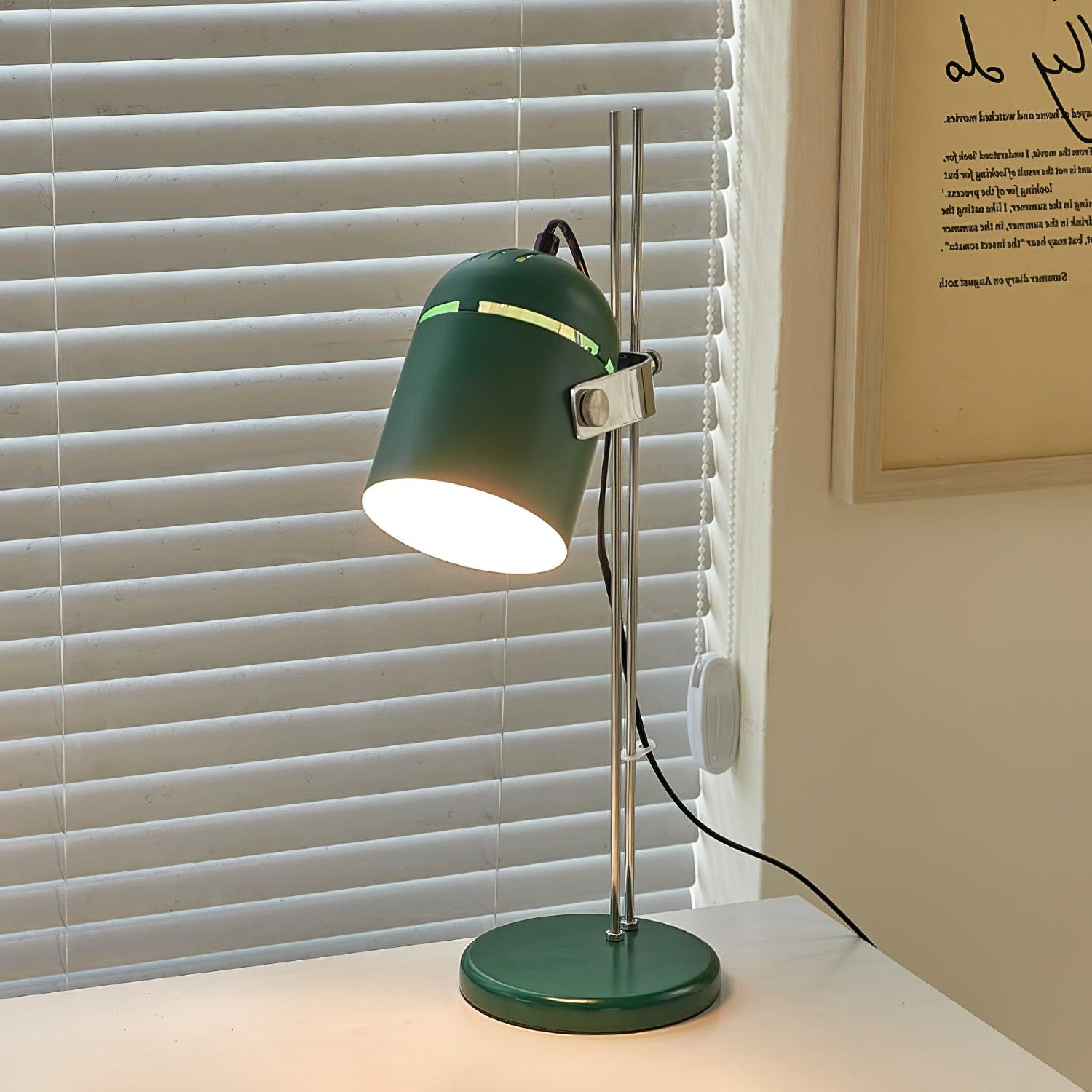 Adjustable Liftable Desk Lamp with Flexible Gooseneck - Perfect for Reading, Studying, and Office Work