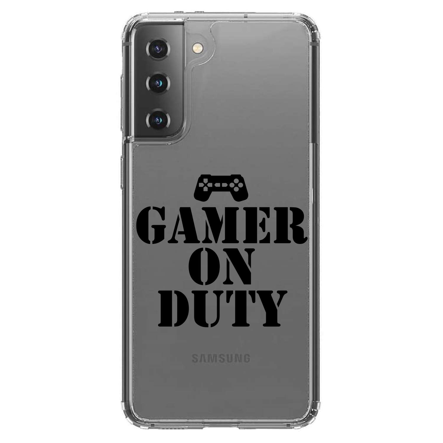 Clear Shockproof Hybrid Case for Samsung Galaxy S21+ Plus (6.7 Inch) - TPU Bumper & Acrylic Back with Tempered Glass Screen Protector - Durable Protection for Gaming, Work & Everyday Use