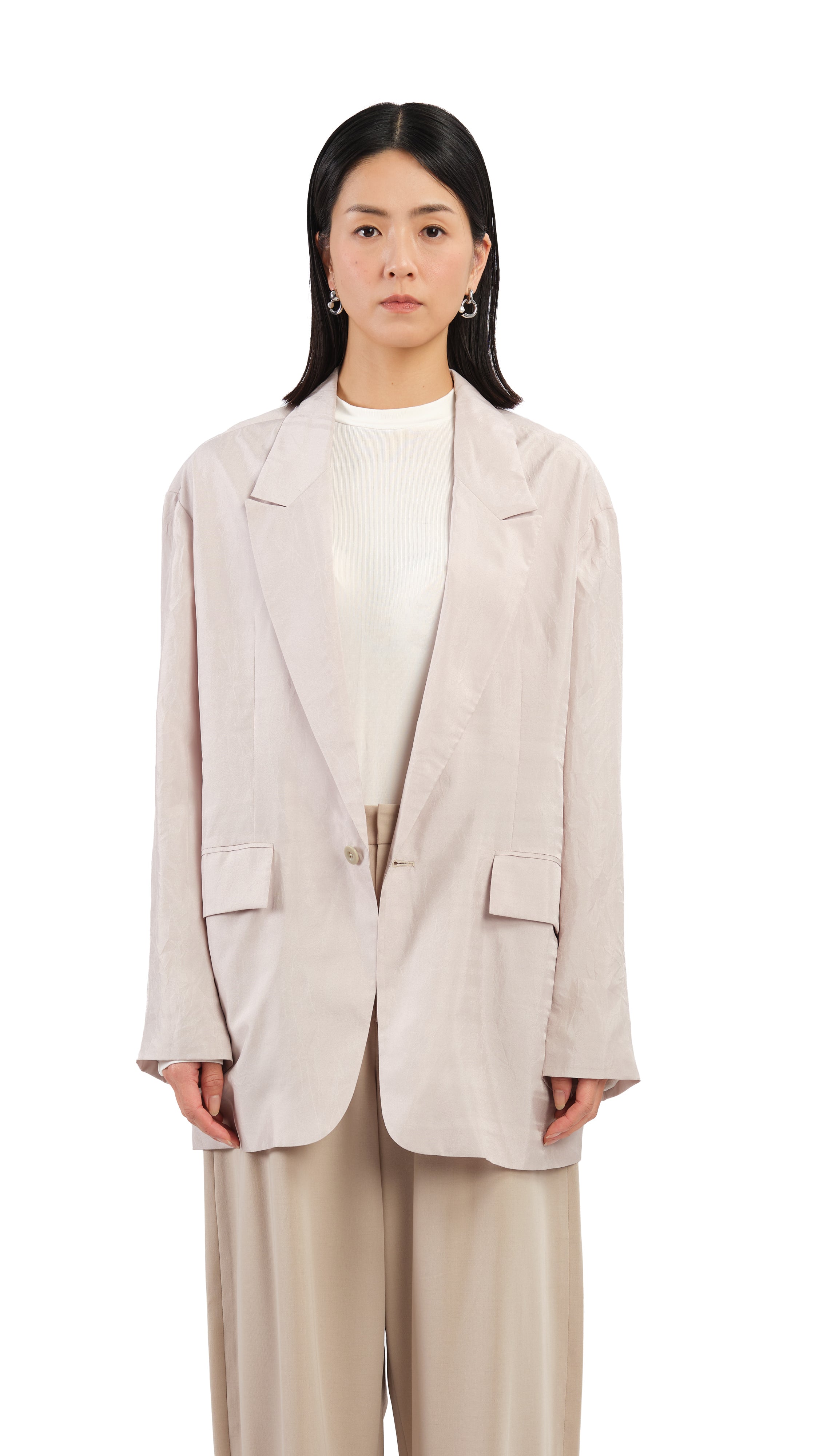 Women's Loose Fit Blazer Jacket - Casual Oversized Single Breasted Coat for Work Office & Everyday Wear | Comfortable Stretch Fabric for Business & Weekend Outfits