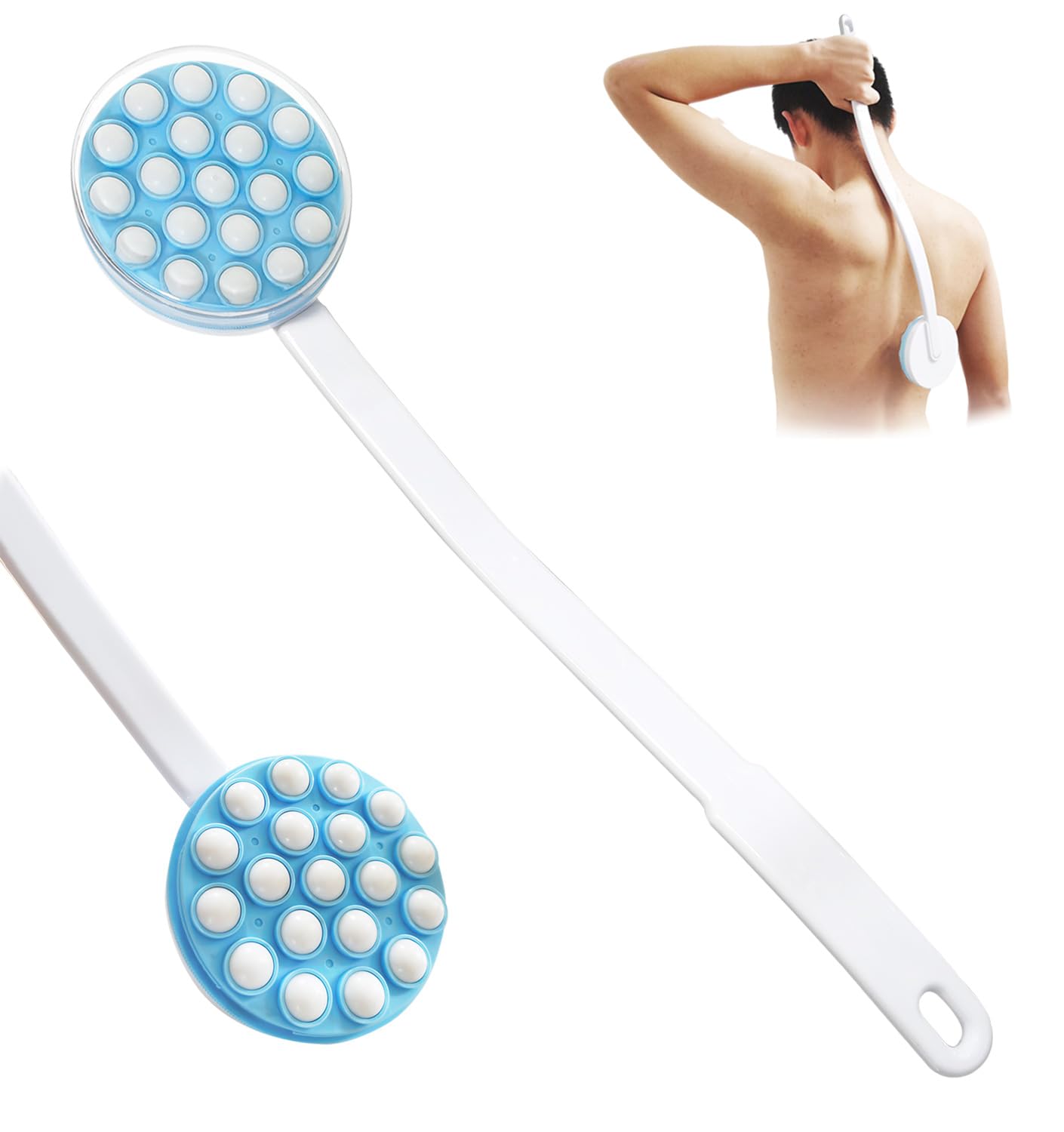 Long Handle Back Lotion Applicator for Women & Elderly - Easy Reach Self Apply Body Lotion, Cream, Sunscreen - Perfect for Hard-to-Reach Areas, Post-Sun Care & Daily Moisturizing