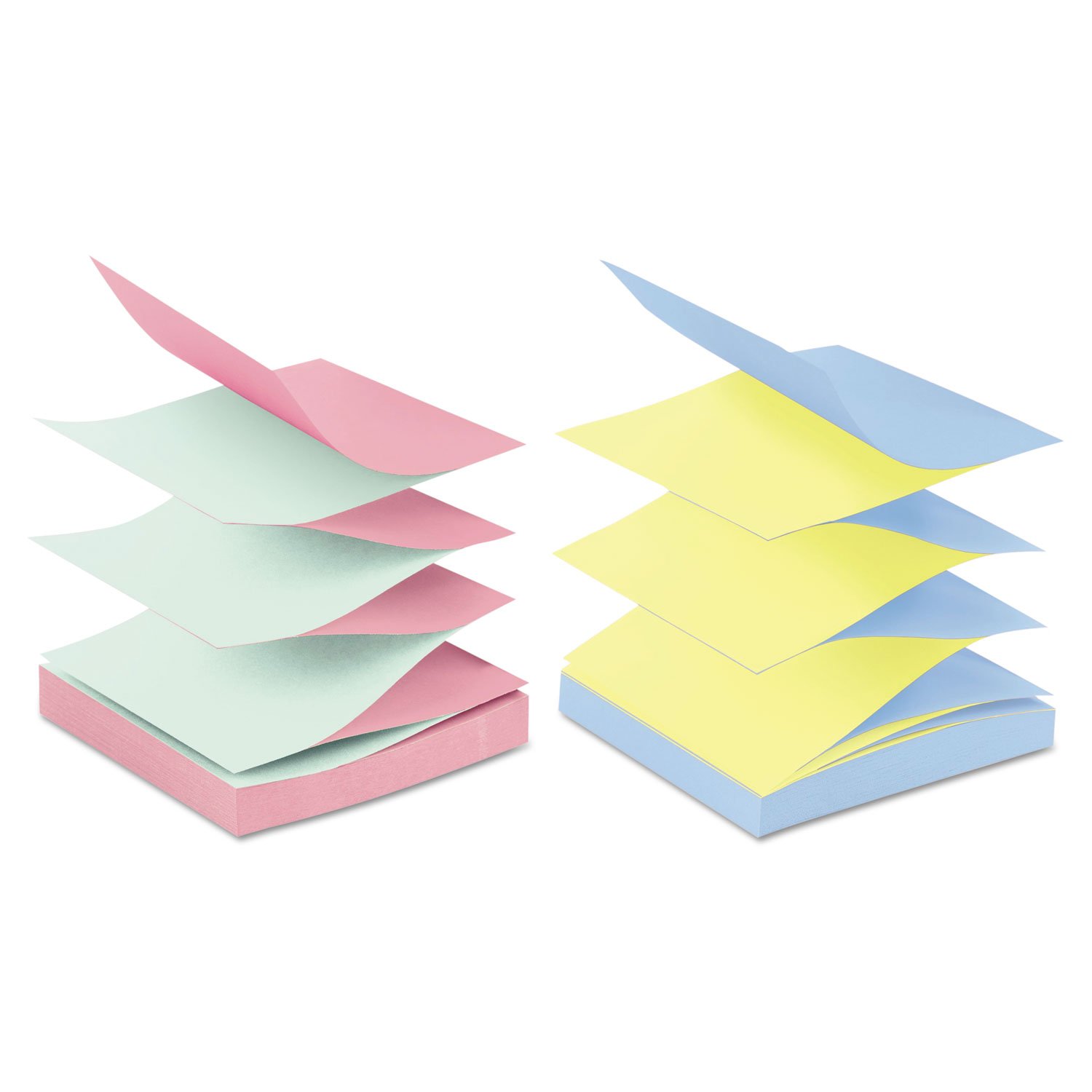 Post-it Pop-up Notes Original Refills - 6 Pads in Alternating Colors for Office, School & Home Organization | Self-Stick Removable Notes for Planners, Journals & Bulletin Boards