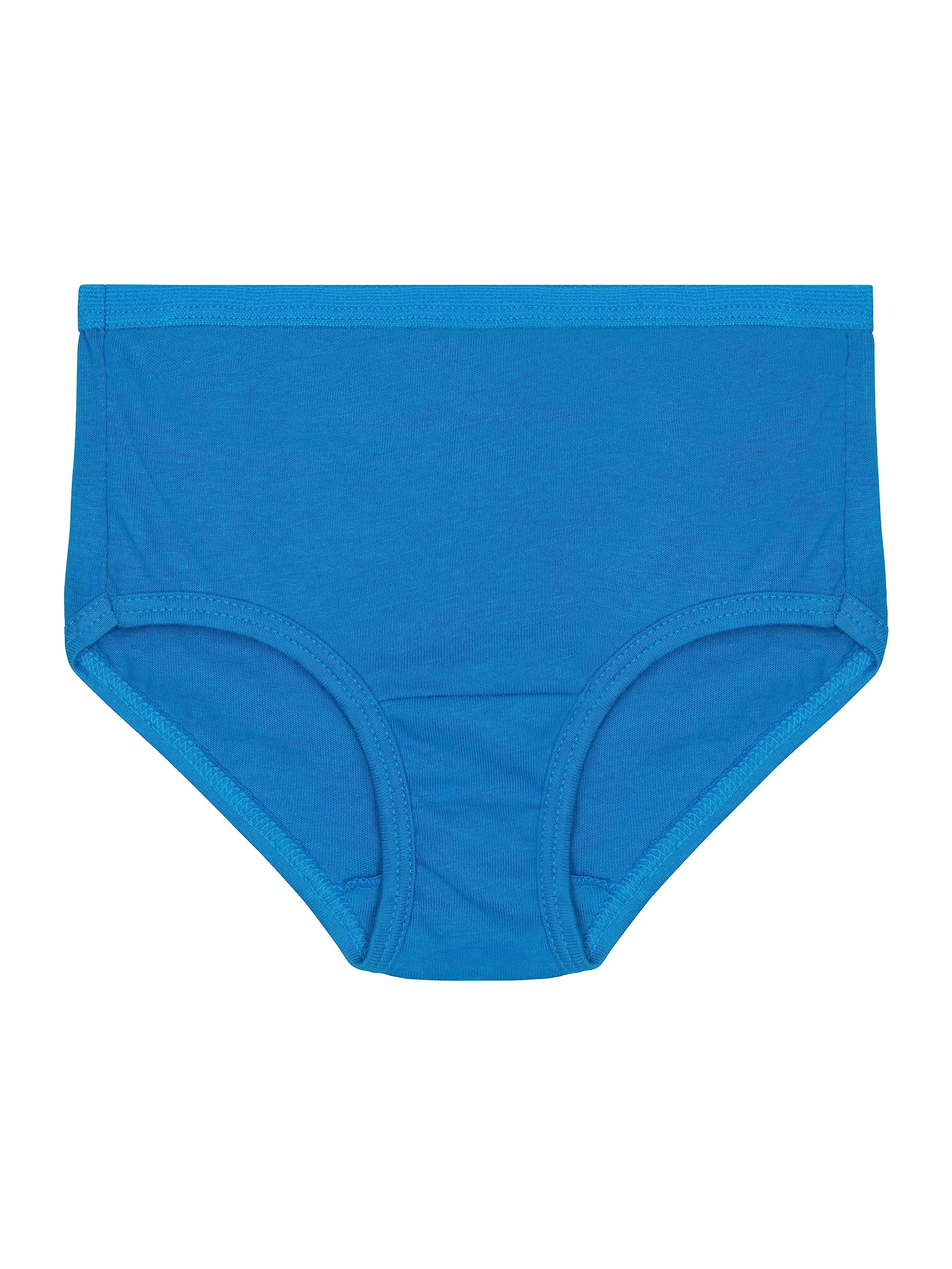 Fruit of the Loom Girls' Cotton Brief Underwear Multipack - Soft Comfortable Underwear for Kids, 6-Pack - Perfect for School, Play & Everyday Wear