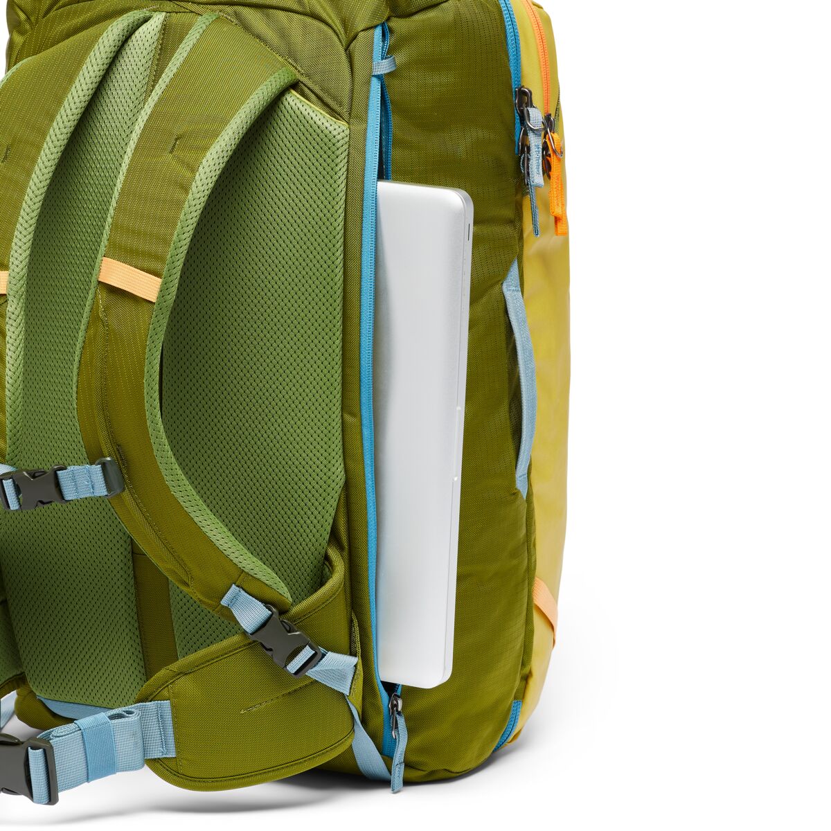 Cotopaxi Allpa 42L Travel Backpack - 42L Carry-On Hiking Backpack with Laptop Sleeve, Water-Resistant & Durable for Outdoor Adventures, Travel & Commuting - Lemongrass/Cedar Color
