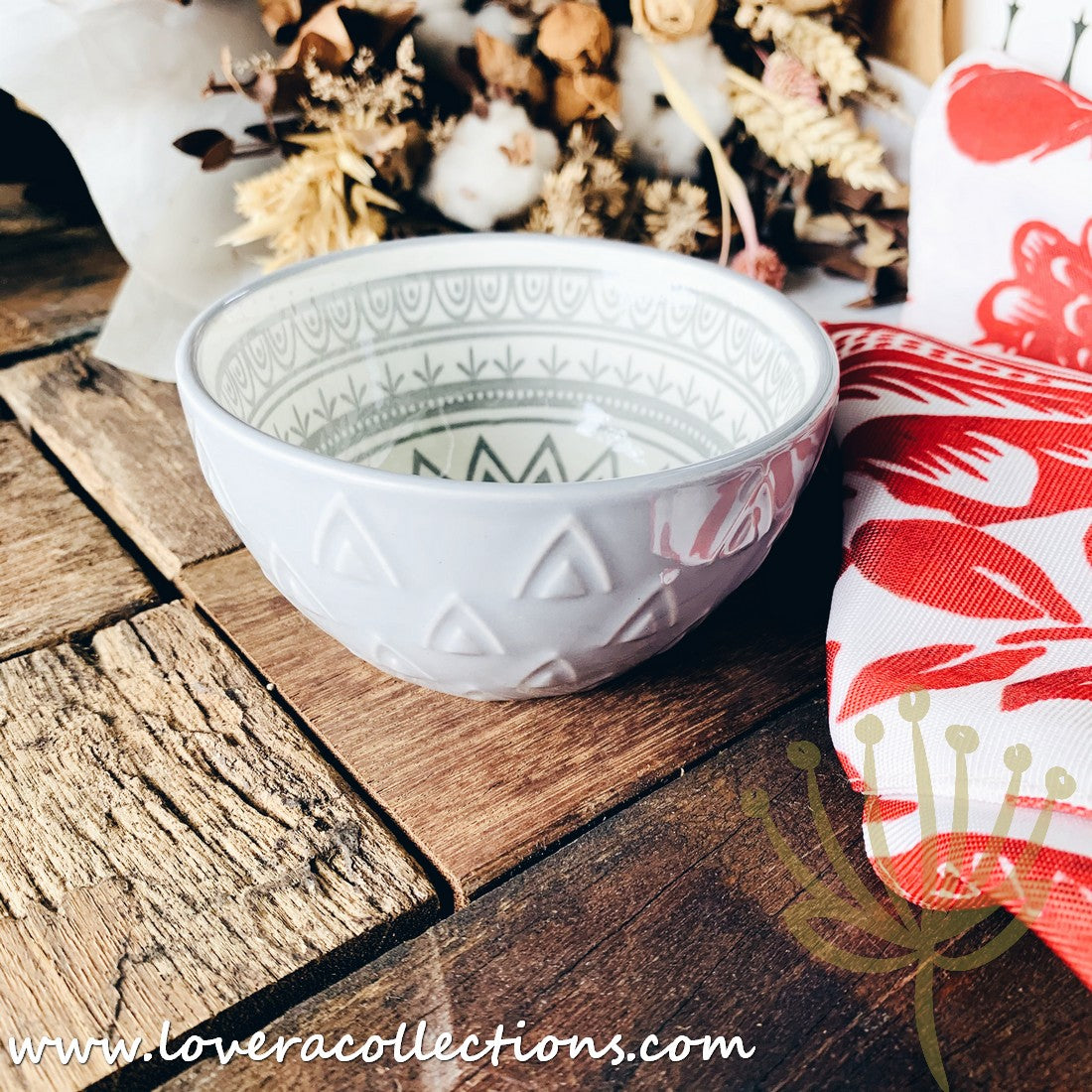 Bohemian Embossed Dinnerware Set - 50% Off + Buy 1 Get 1 Free - Perfect for Boho Chic Dining, Wedding Registry & Home Decor