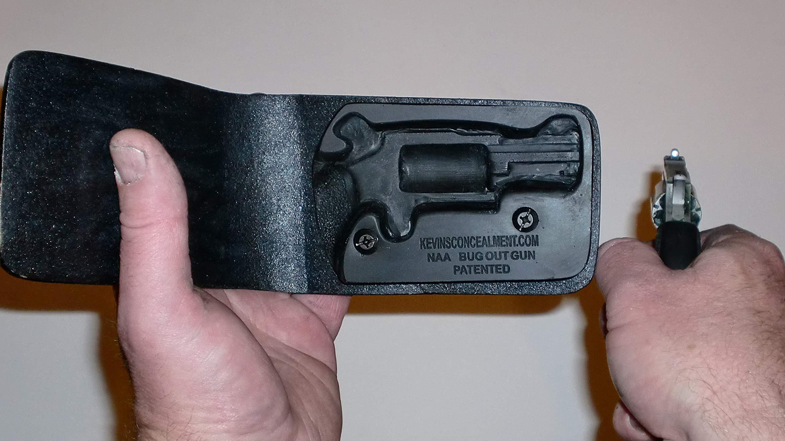 NAA Bug Out Gun Concealment Wallet Holster - Compact & Secure Hidden Carry for Self Defense - Perfect for Travel, Hiking, and Everyday Protection
