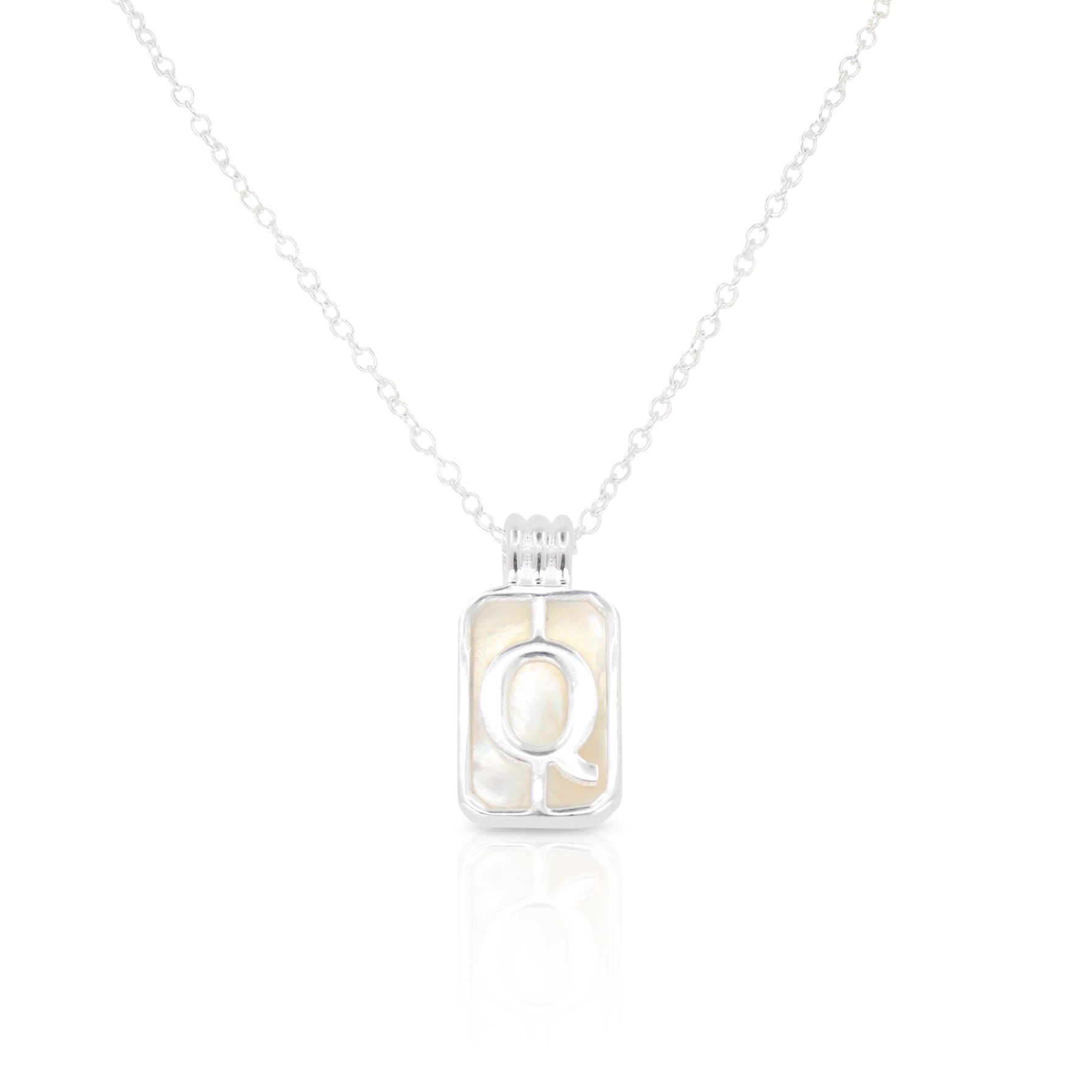 Initial A to Z Silver Necklace for Women - Personalized Alphabet Pendant Jewelry Gift for Her - Perfect for Birthdays, Anniversaries & Everyday Wear