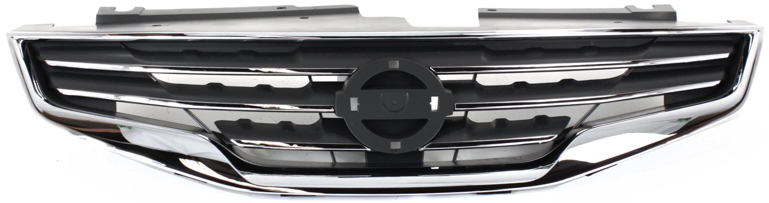 Go-Parts Replacement Grille for 2010-2012 Nissan Altima Sedan - Chrome Shell with Black Insert | Perfect Fit for 2011 Model | Upgrade Your Car's Front Appearance & Protection
