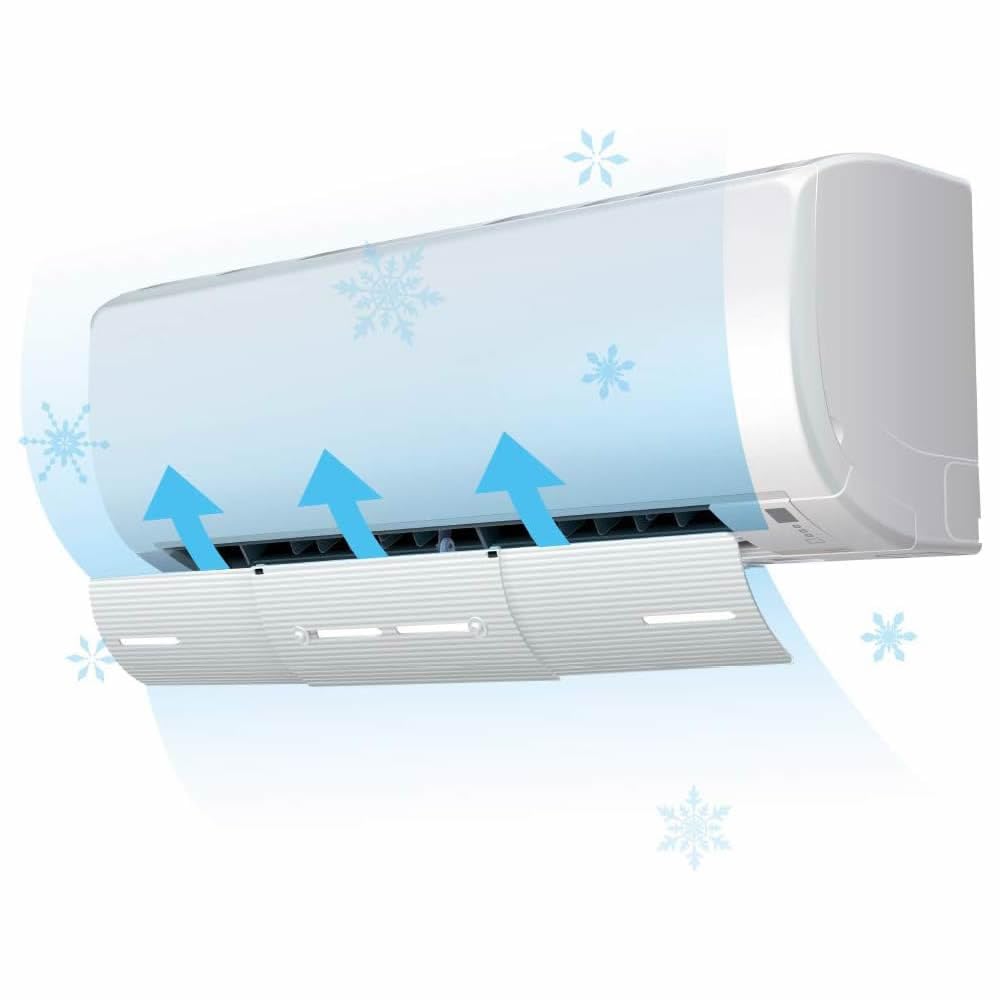 Original Slim Air Conditioner Deflector (4-Pack) - Adjustable AC Vent Cover for Better Airflow & Energy Savings - Perfect for Bedrooms, Offices & Living Rooms