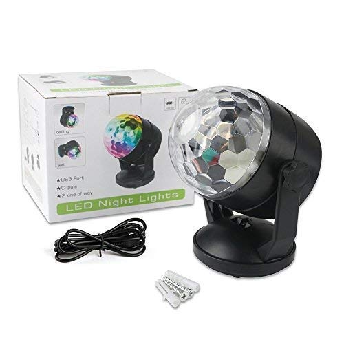 Switch Adapted Disco Ball Light for Special Needs - USB Powered Sensory Light for Wheelchair Accessible Dance Parties, Classroom Activities & Home Entertainment