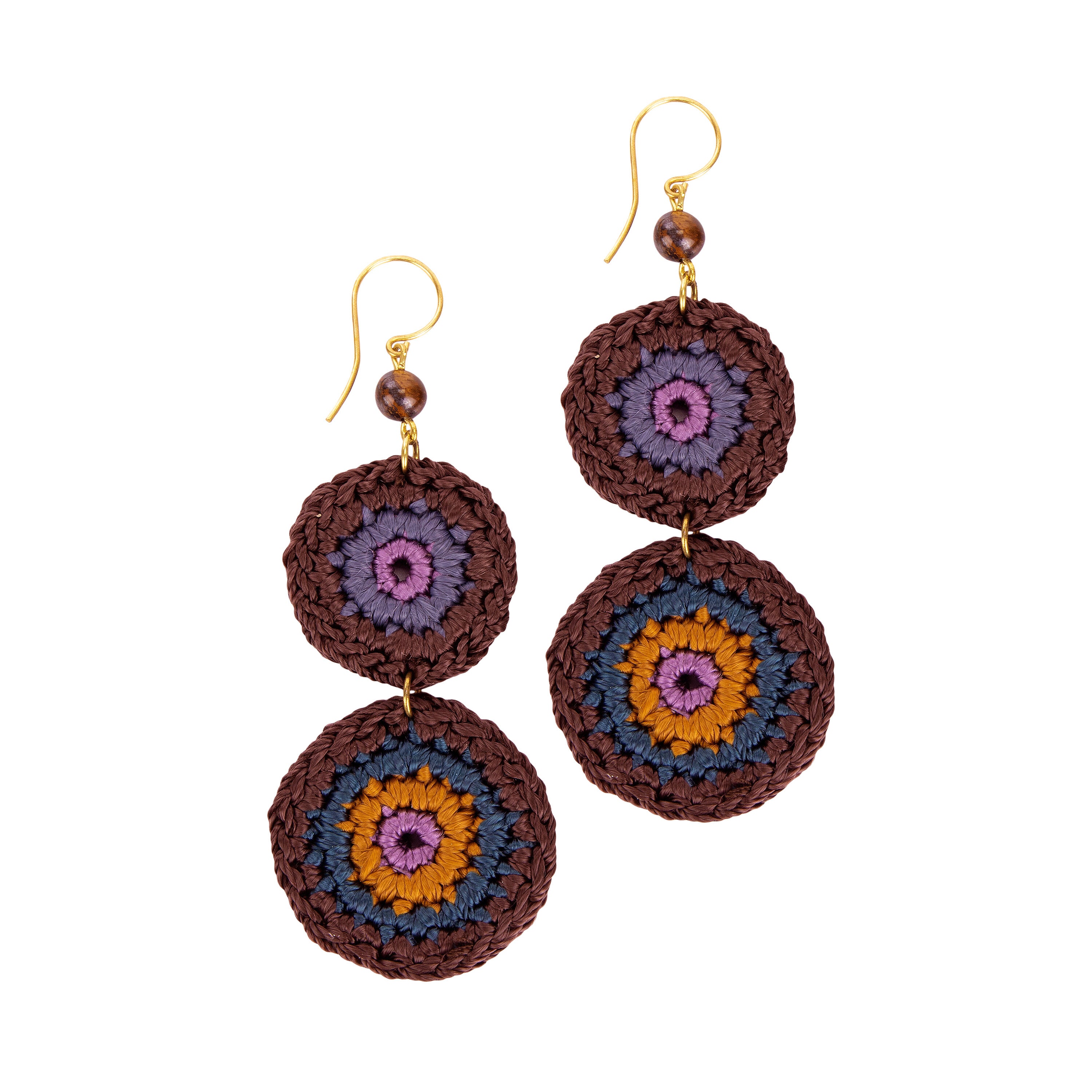 Hand Crochet - Brown Stripe