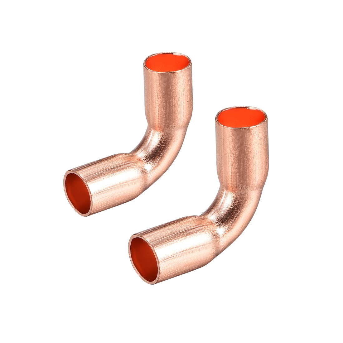 90 Degree Short-Turn Copper Elbow Fitting - 6.35mm ID Plumbing Connector (2 Pack) - Perfect for HVAC, Refrigeration & Water Supply Systems