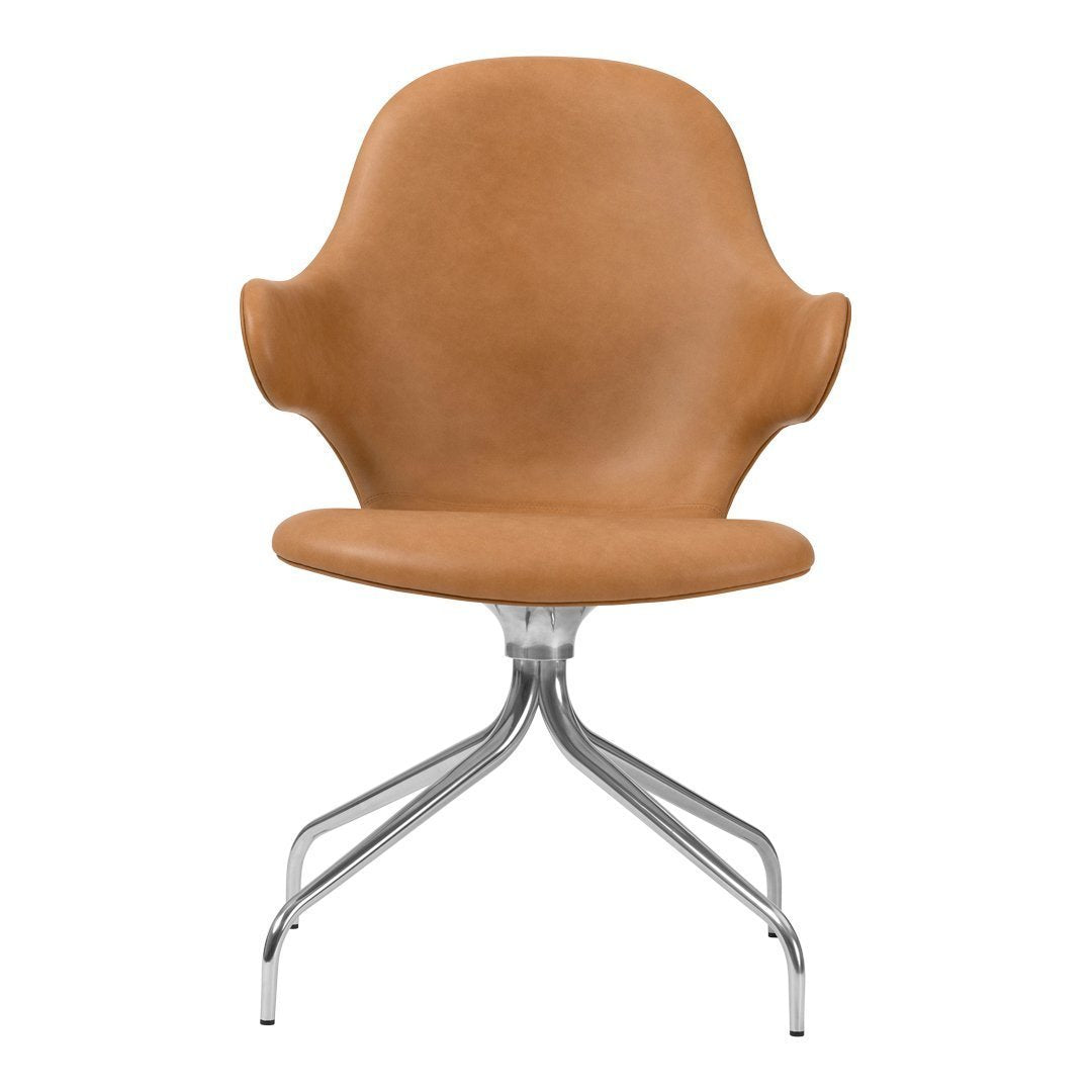 Hayon Catch Chair JH2 with Swivel Base by &Tradition - Modern Scandinavian Design for Living Room, Office, or Lounge Areas