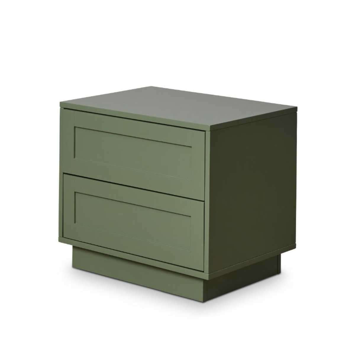 Eros Nightstand with Drawer - Sage Green Bedside Table for Bedroom, Living Room, or Office - Modern Minimalist Storage Furniture